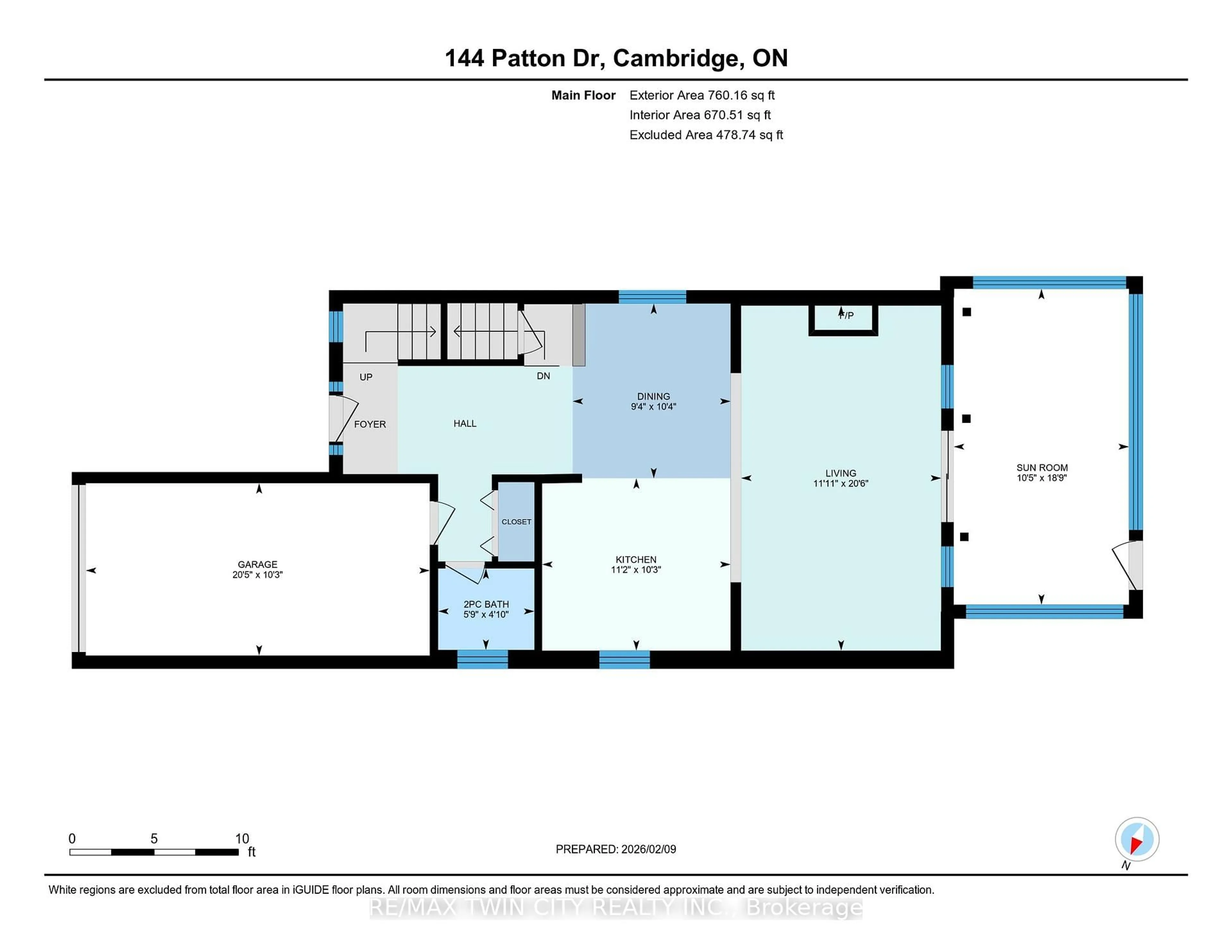 Floor plan for 144 Patton Dr, Cambridge Ontario N3C 4L4