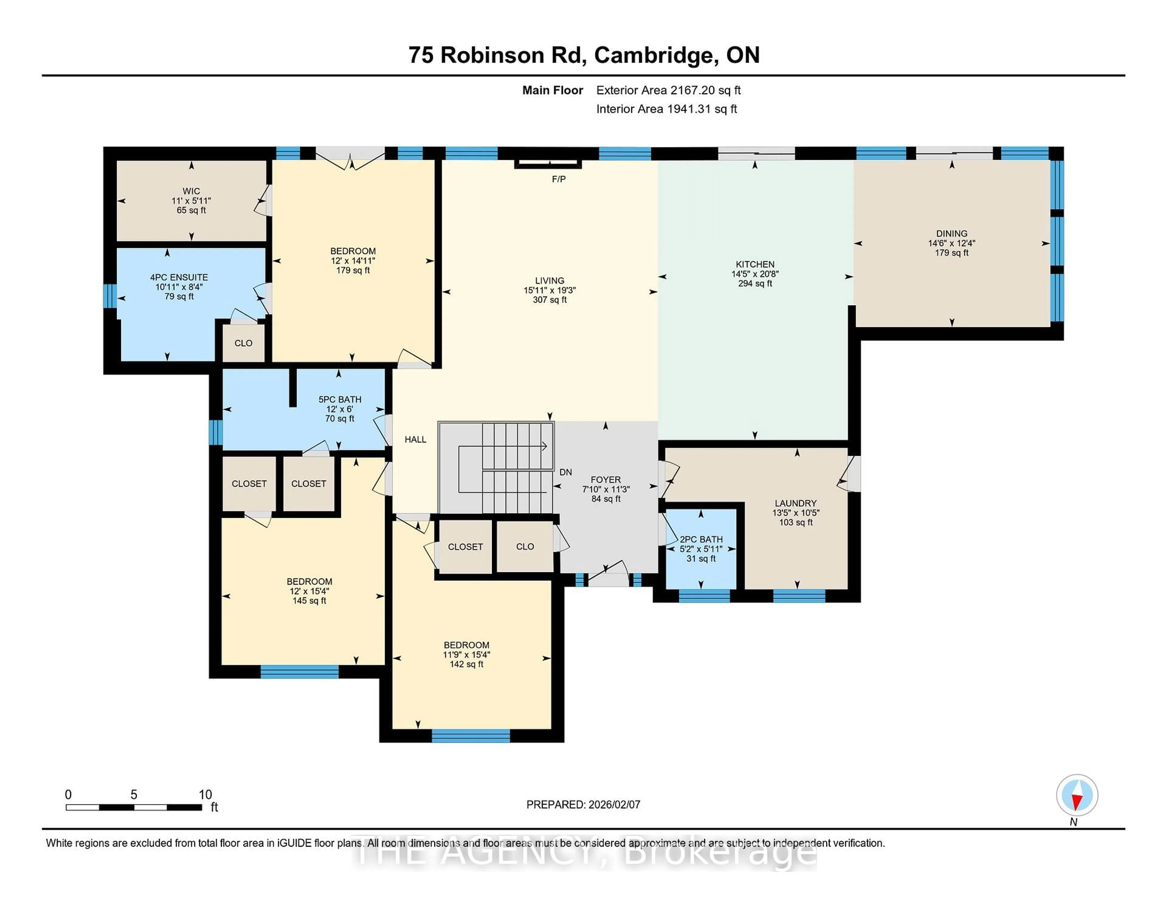 Floor plan for 75 Robinson Rd, Cambridge Ontario N1R 5S7