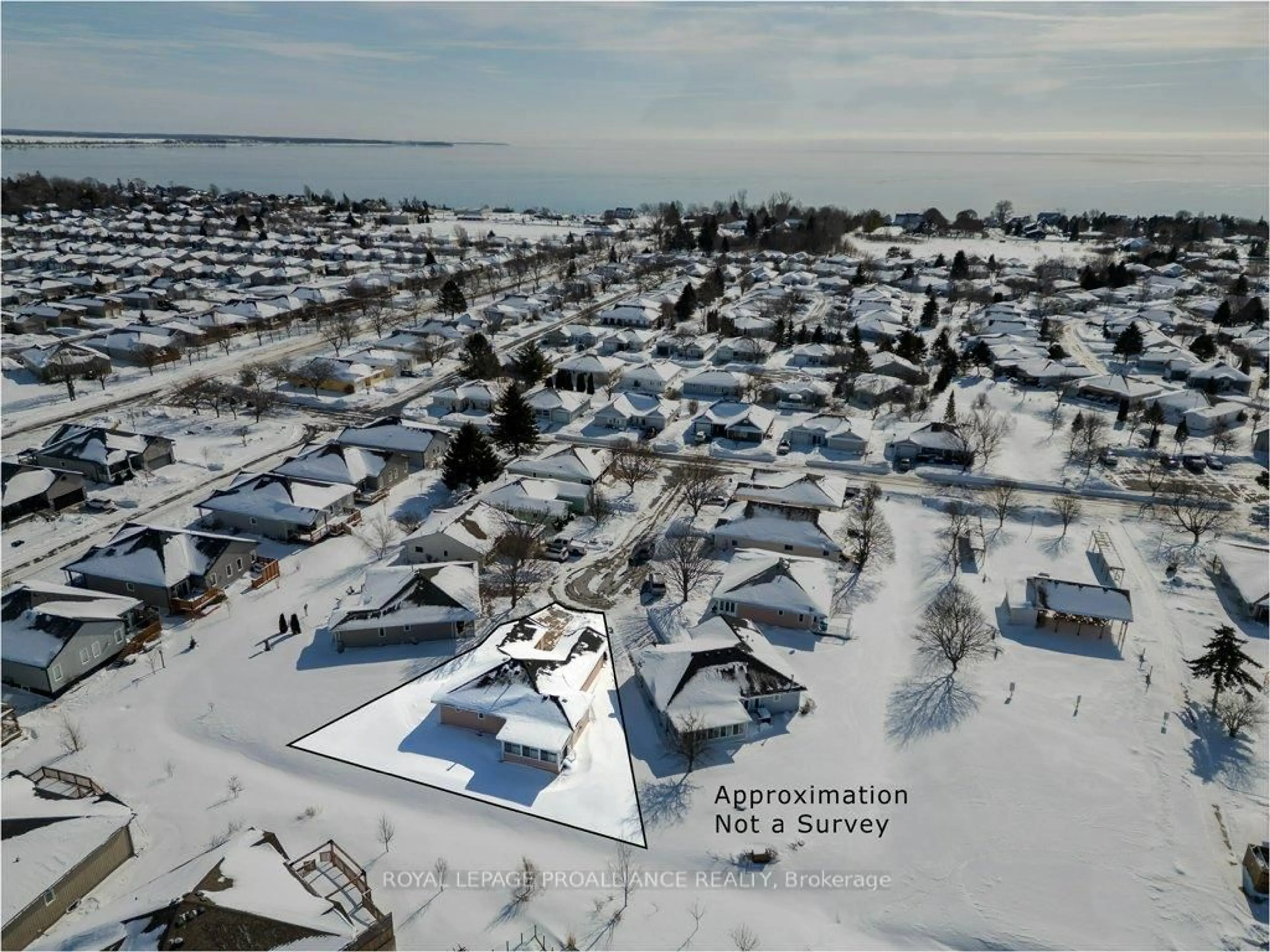 A pic from outside/outdoor area/front of a property/back of a property/a pic from drone, street for 9 Quaker Crt, Prince Edward County Ontario K0K 3L0