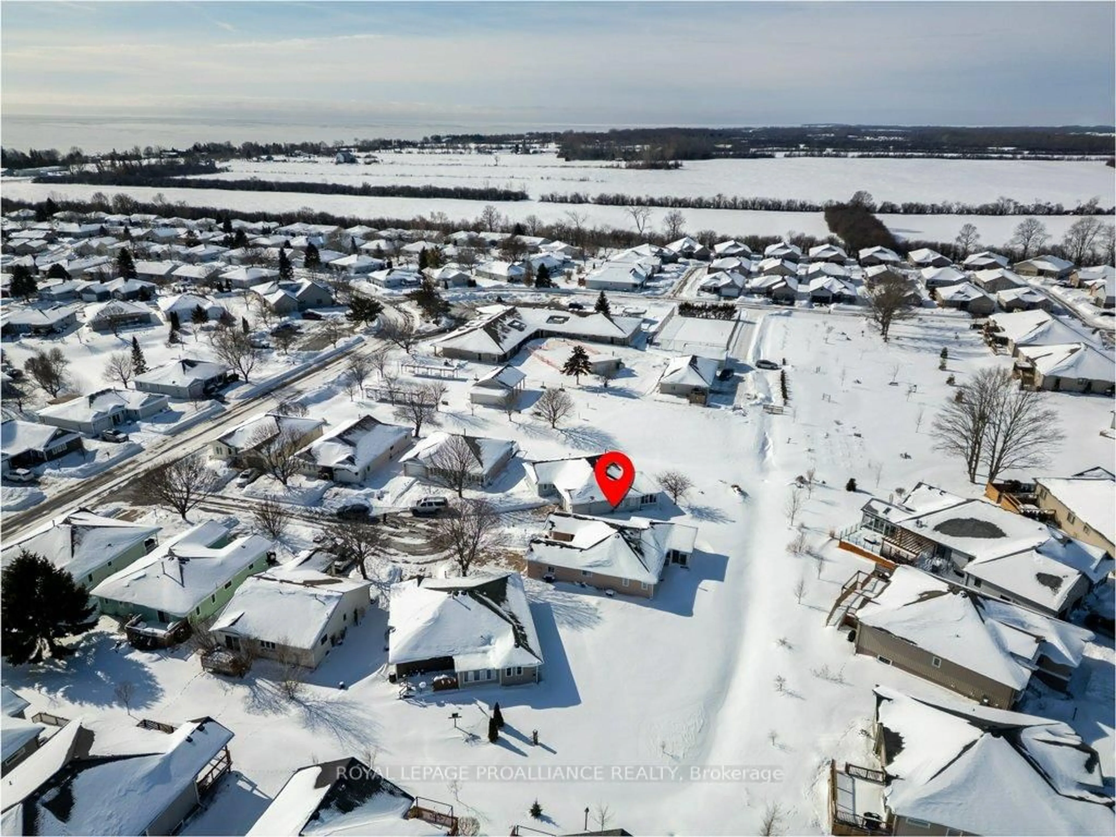 A pic from outside/outdoor area/front of a property/back of a property/a pic from drone, street for 9 Quaker Crt, Prince Edward County Ontario K0K 3L0