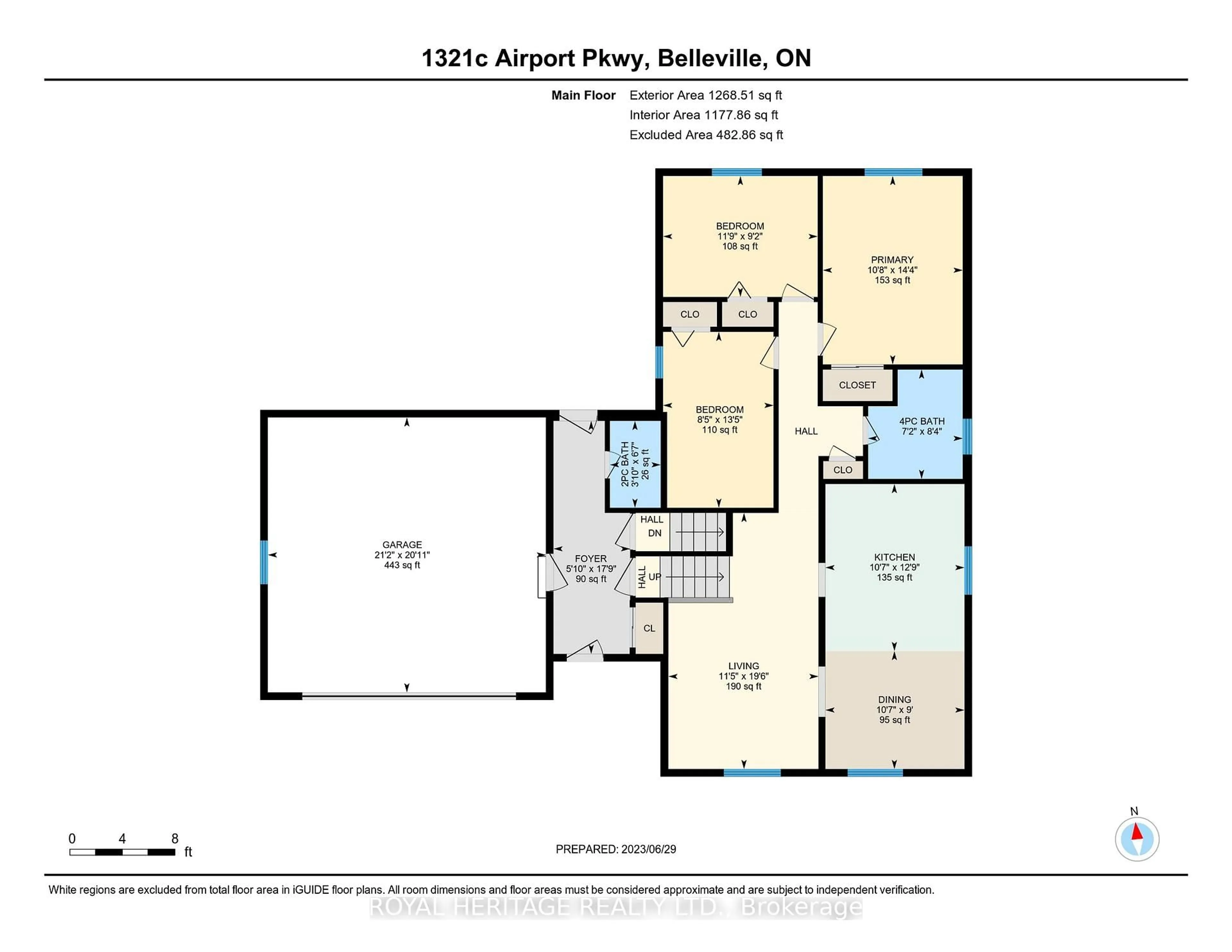 Floor plan for 1321C Airport Pkwy, Belleville Ontario K8N 4Z6
