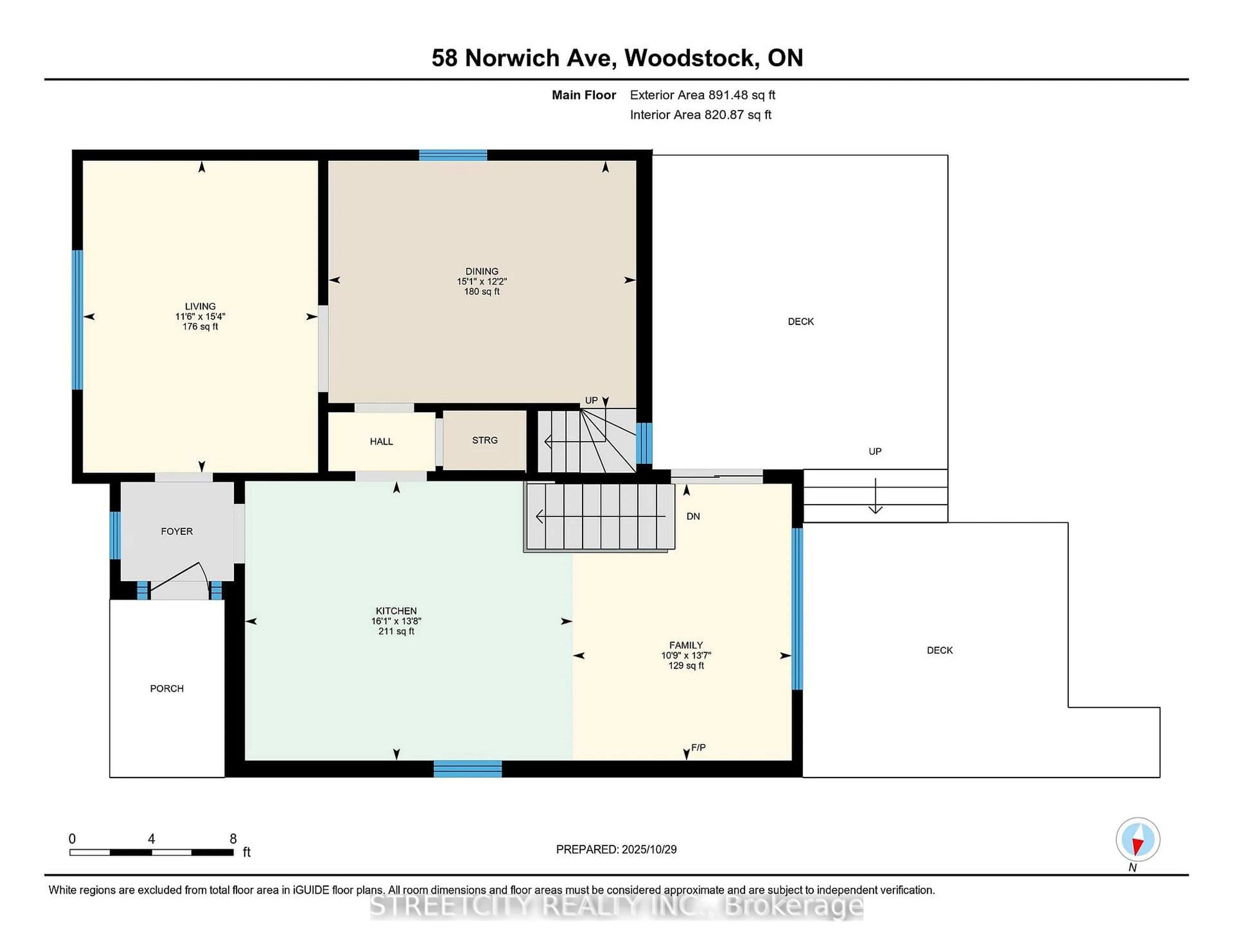 Floor plan for 58 Norwich Ave, Woodstock Ontario N4S 3V2