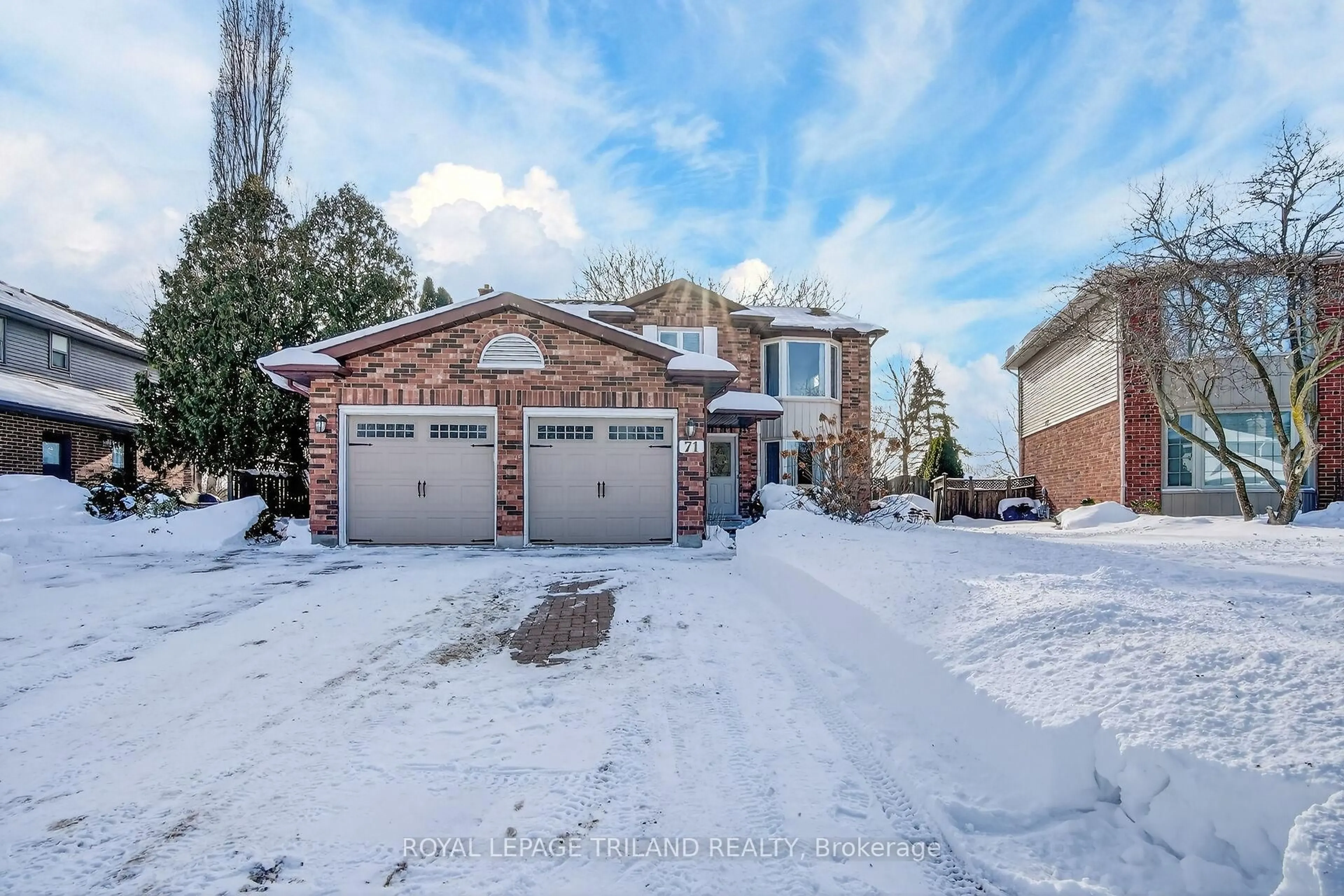 Home with brick exterior material, street for 71 Chalfont Rd, London North Ontario N6H 4Y5
