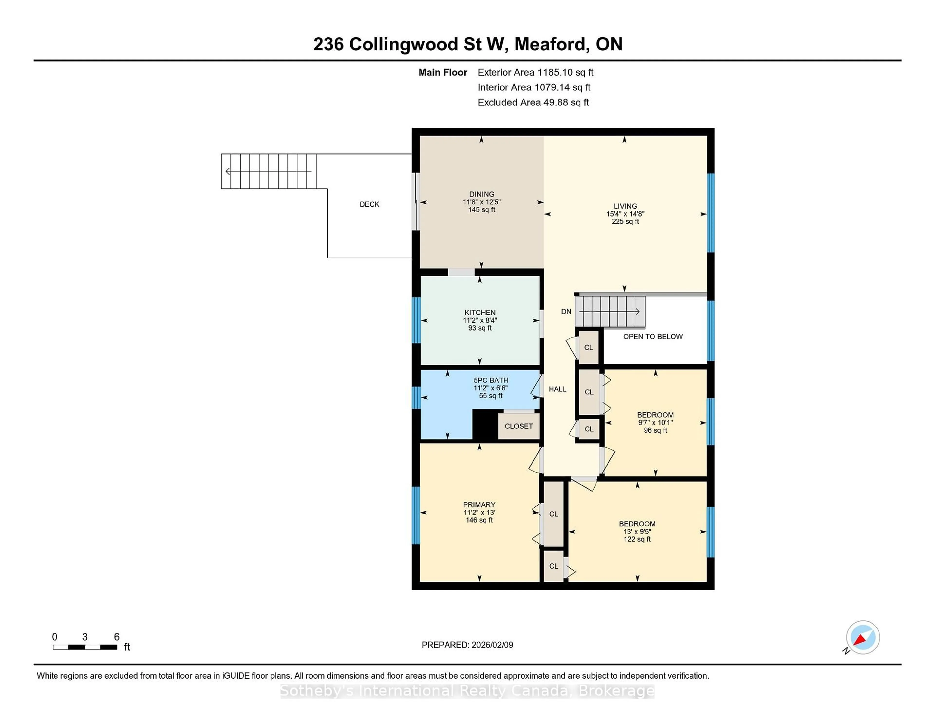 Floor plan for 236 Collingwood St, Meaford Ontario N4L 1M4