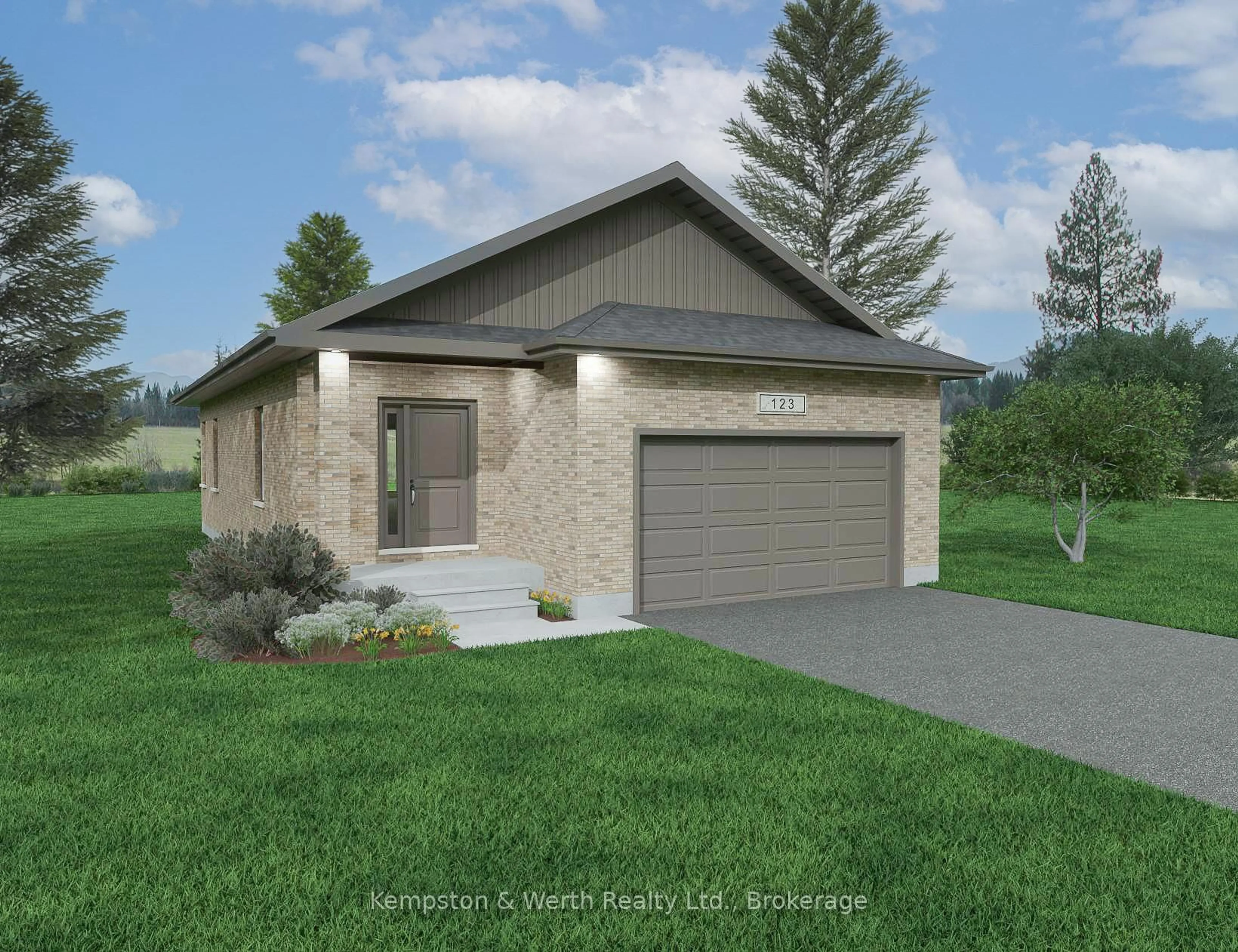 Home with brick exterior material, street for Lot 25 Featherstone St, North Perth Ontario N4W 3E2