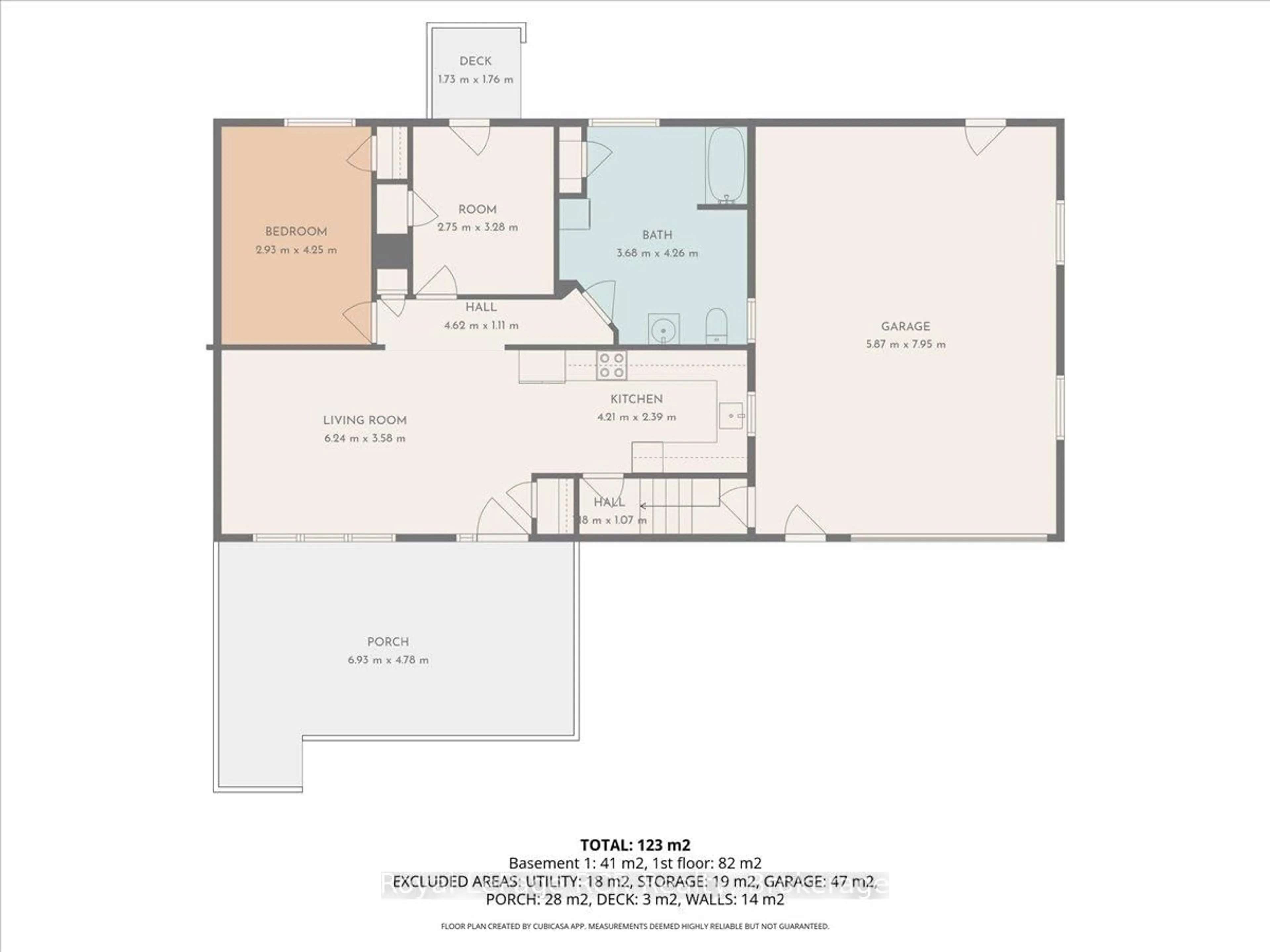 Floor plan for 389 3rd St, Hanover Ontario N4N 1B4