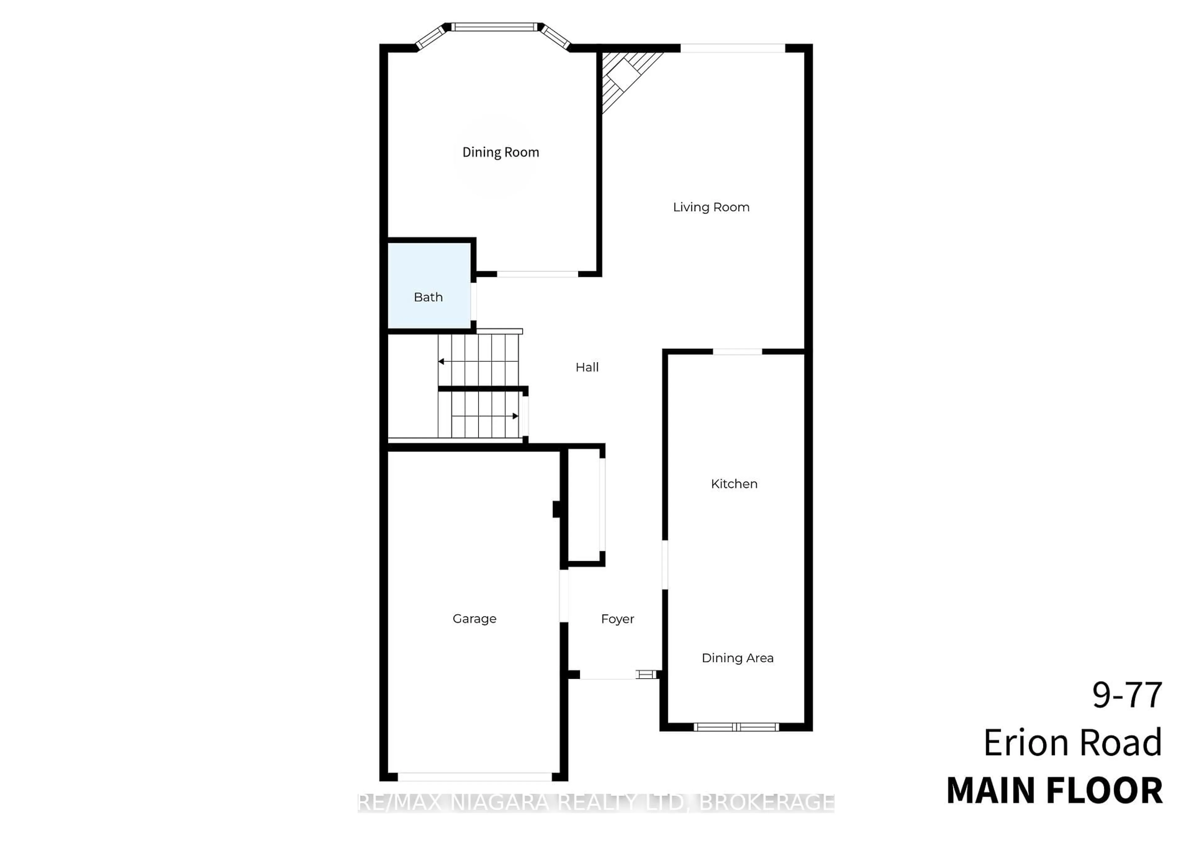 Floor plan for 77 Erion Rd #9, St. Catharines Ontario L2W 1B4