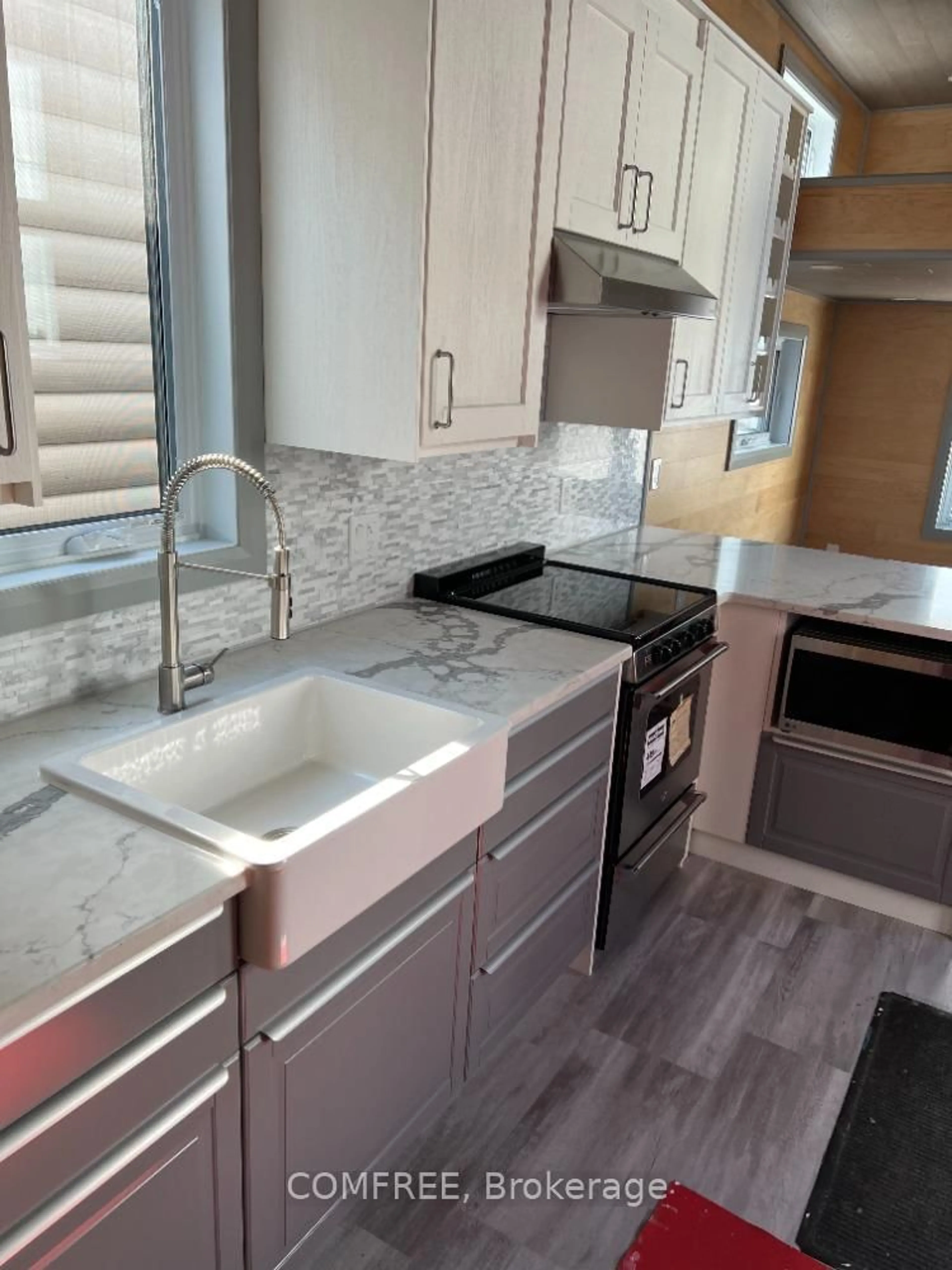 Contemporary kitchen, ceramic/tile floor for 3369 York's Corner Rd, Kenmore Ontario K0A 2G0