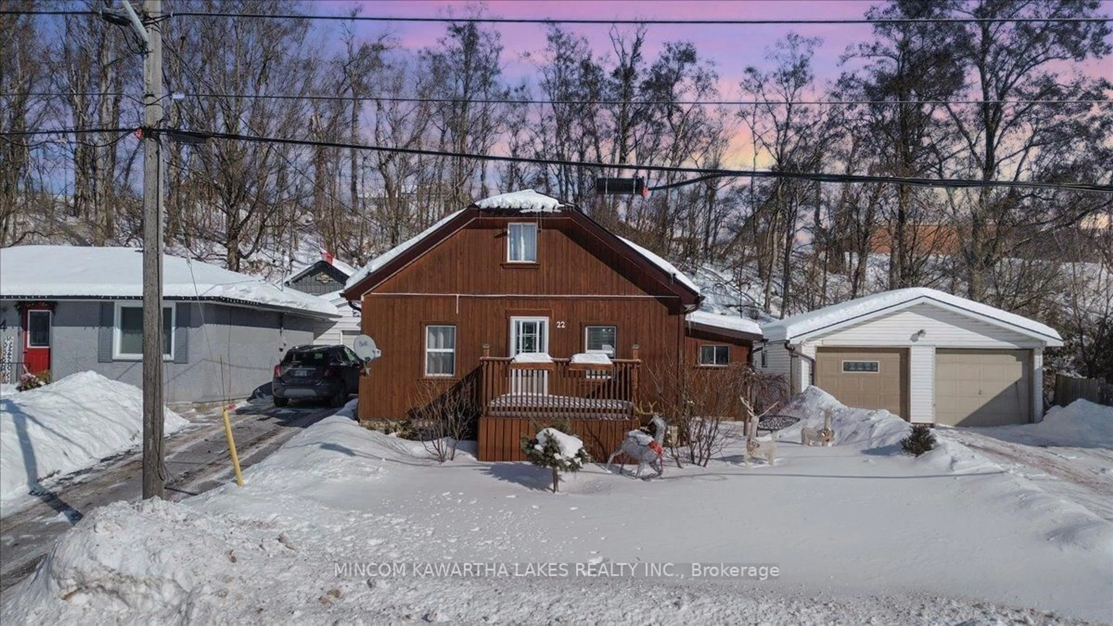 A pic from outside/outdoor area/front of a property/back of a property/a pic from drone, street for 22 Main St, Limoges Ontario K0K 2M0