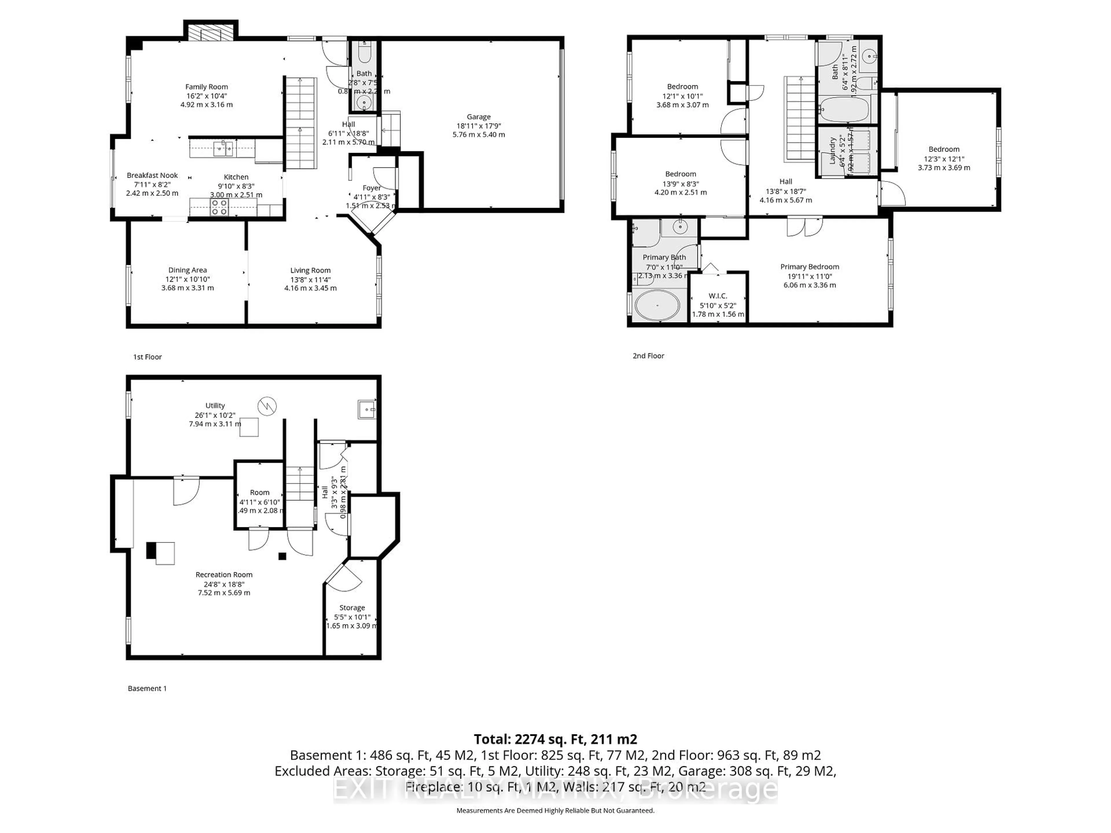 Floor plan for 727 Brome Cres, Ottawa Ontario K4A 3G8