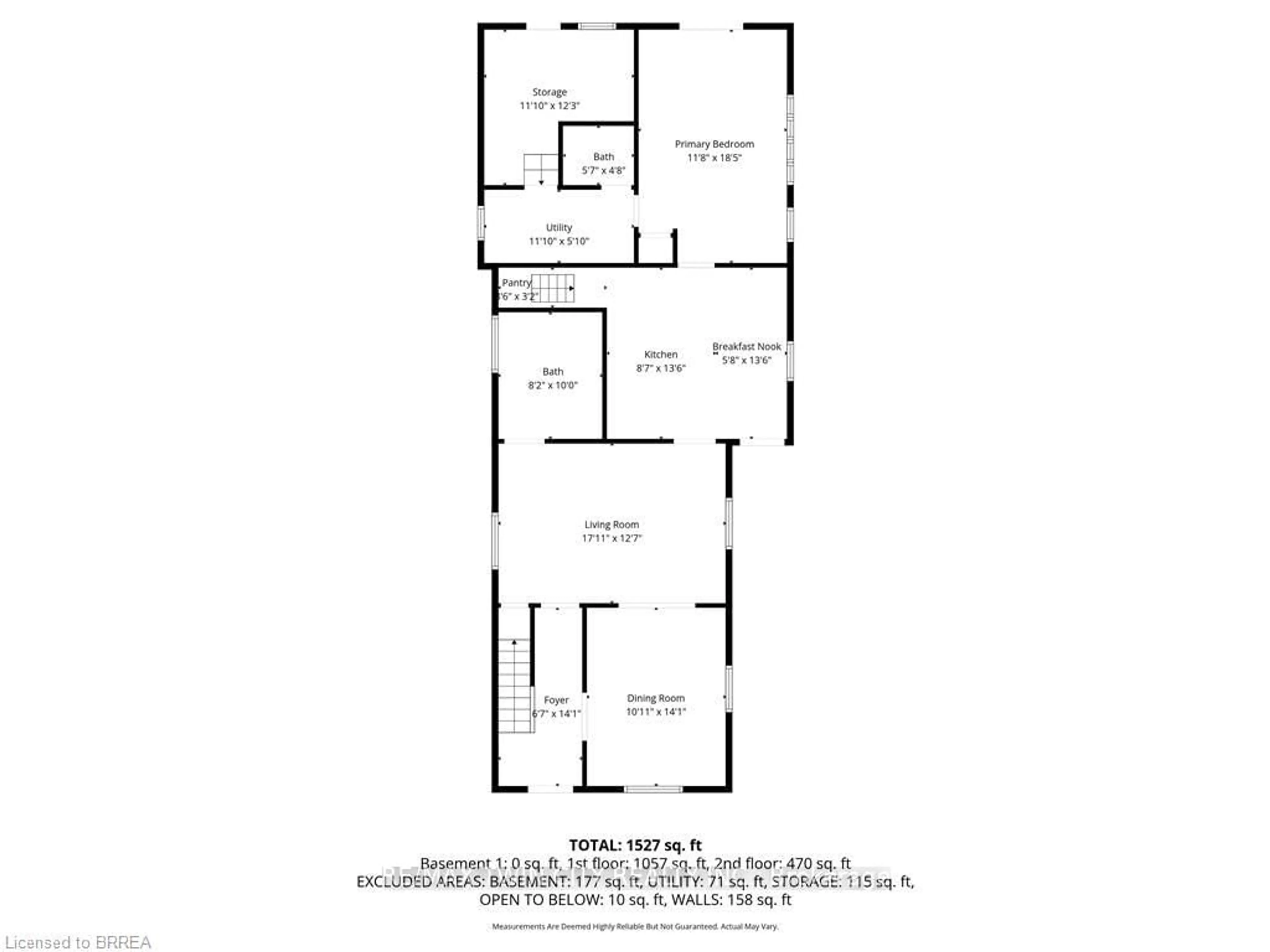 Floor plan for 187 Sydenham St, Brantford Ontario N3R 3Z5