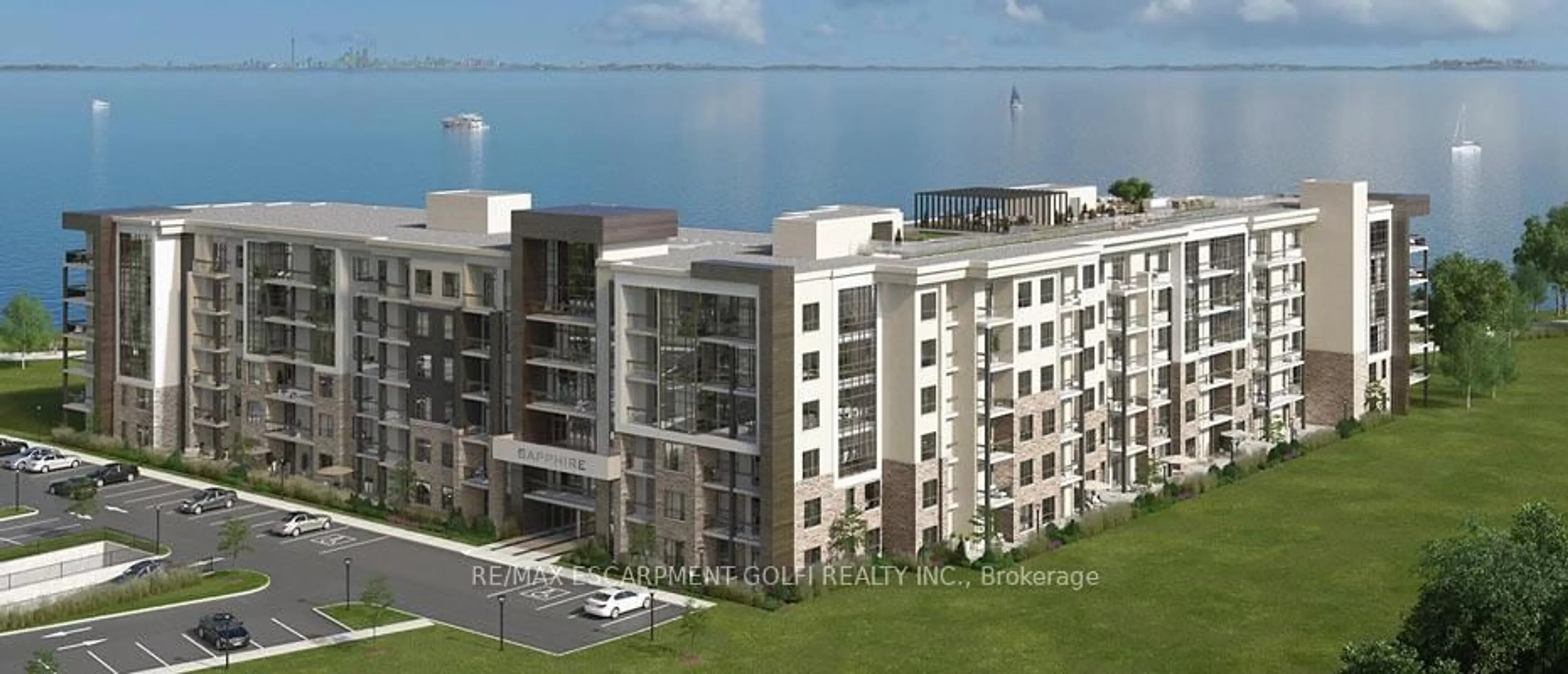 A pic from outside/outdoor area/front of a property/back of a property/a pic from drone, unknown for 101 Shoreview Pl #104, Hamilton Ontario L8E 0K2