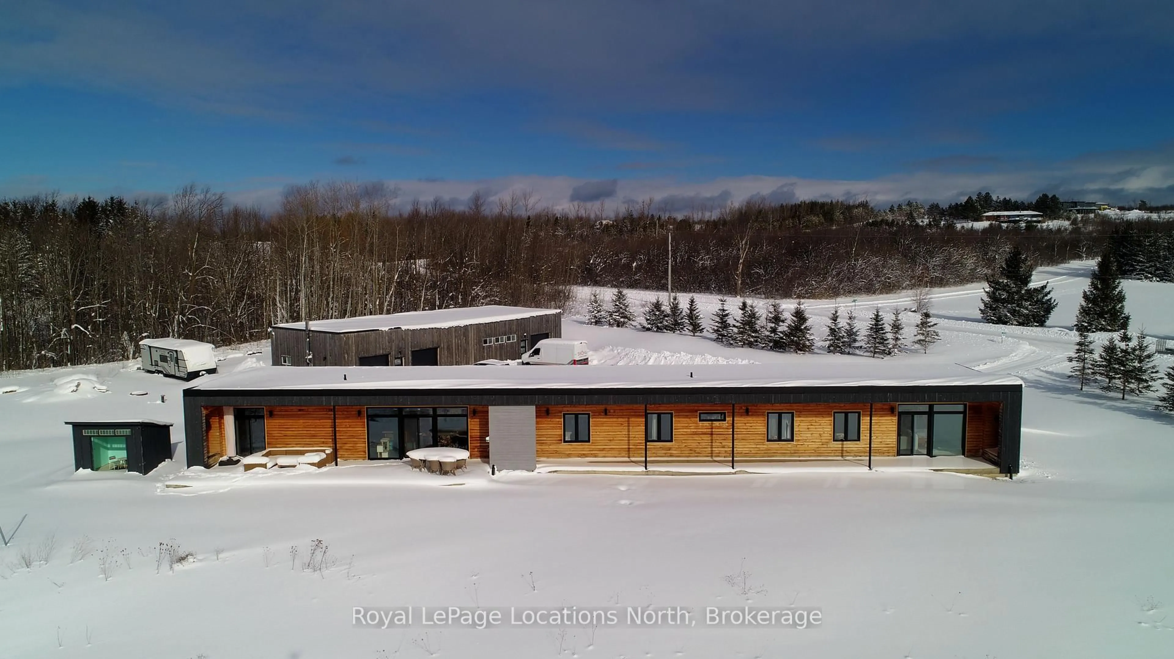 A pic from outside/outdoor area/front of a property/back of a property/a pic from drone, mountain view for 317160 3rd Line, Meaford Ontario N4L 1W7