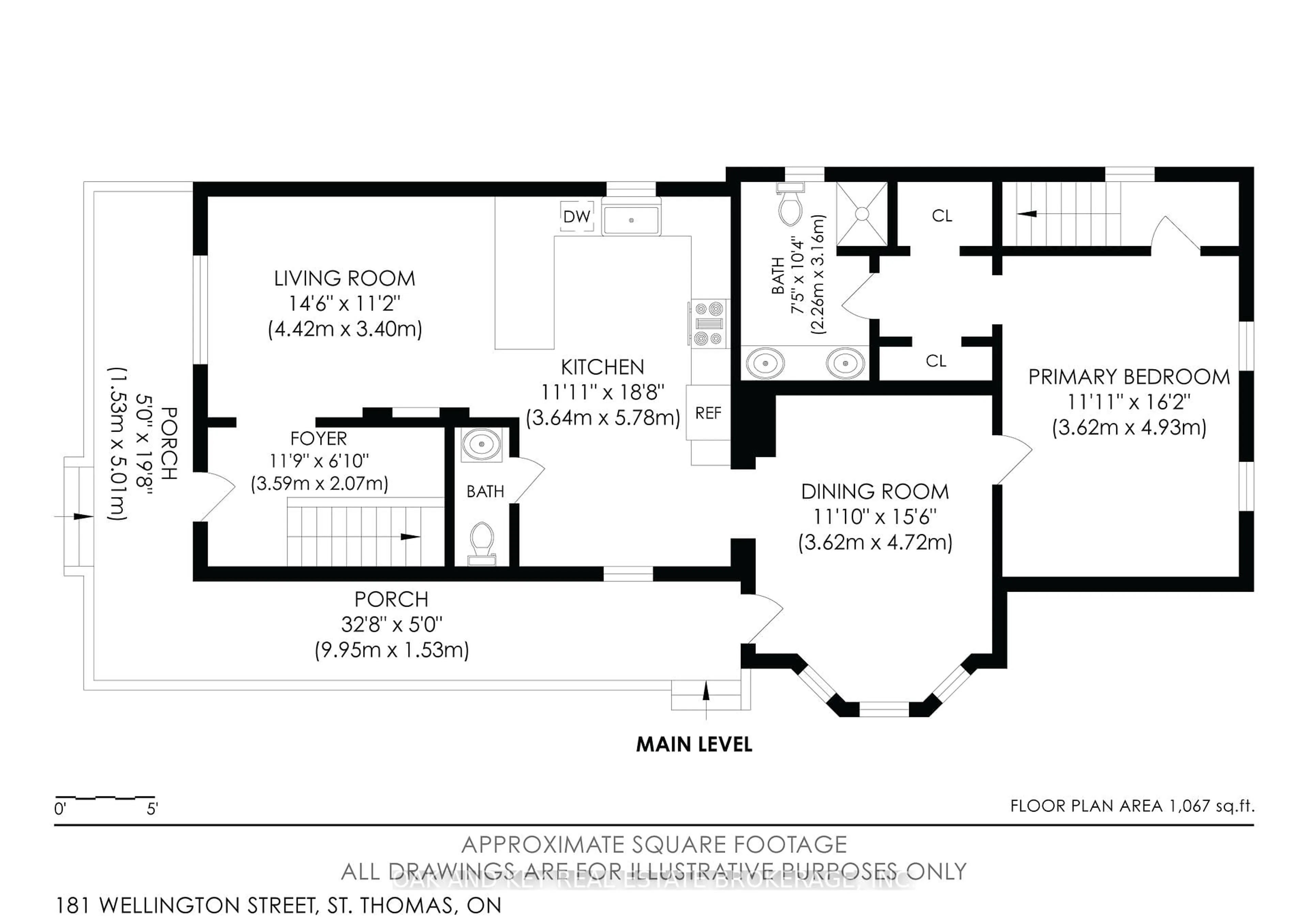 Floor plan for 181 Wellington St, St. Thomas Ontario N5R 2S3
