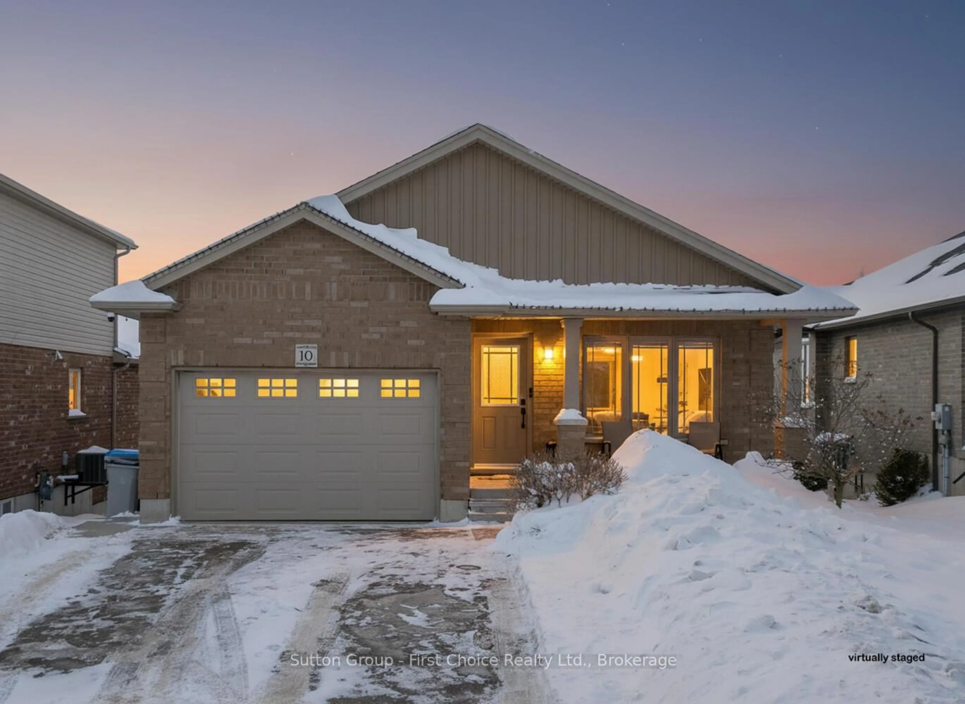 Home with brick exterior material, street for 10 Homefield Crt, St. Marys Ontario N4X 0A4