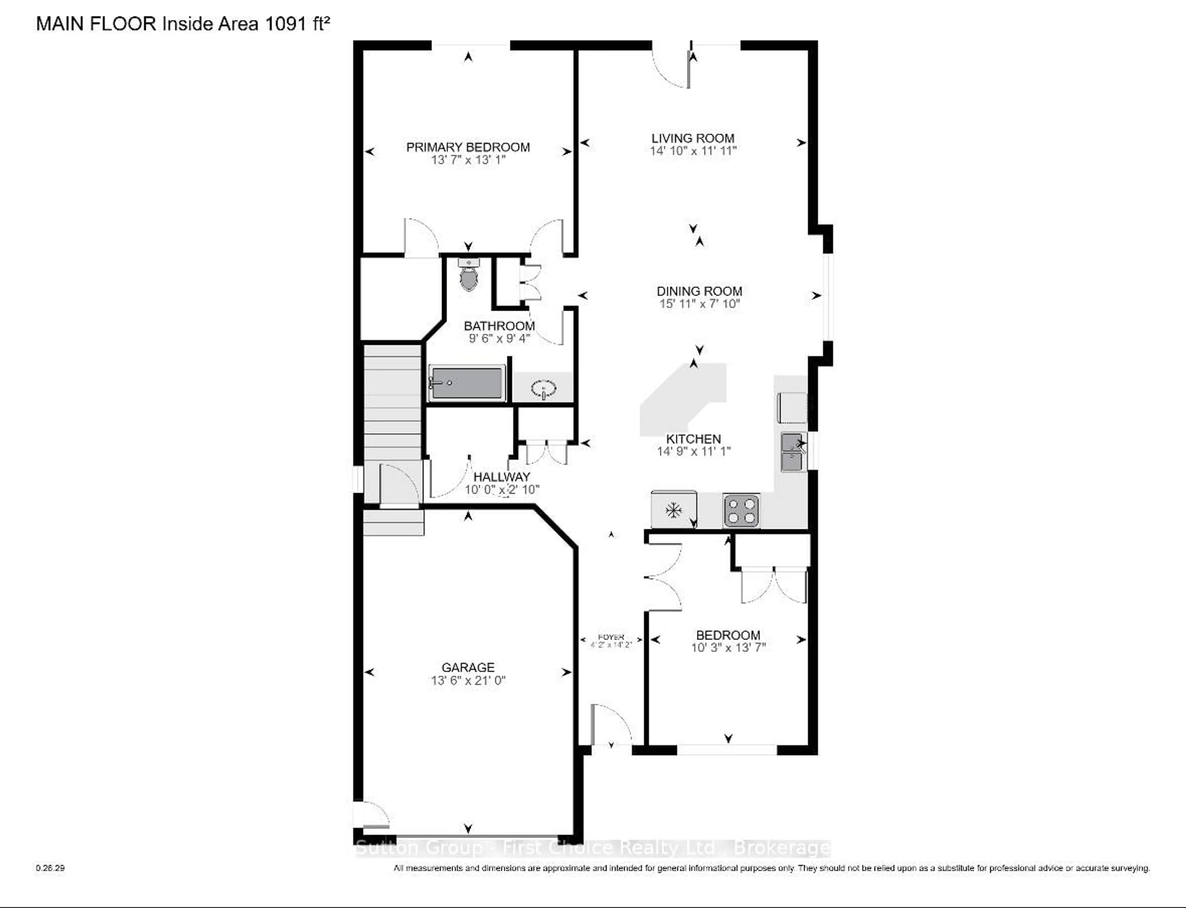 Floor plan for 10 Homefield Crt, St. Marys Ontario N4X 0A4