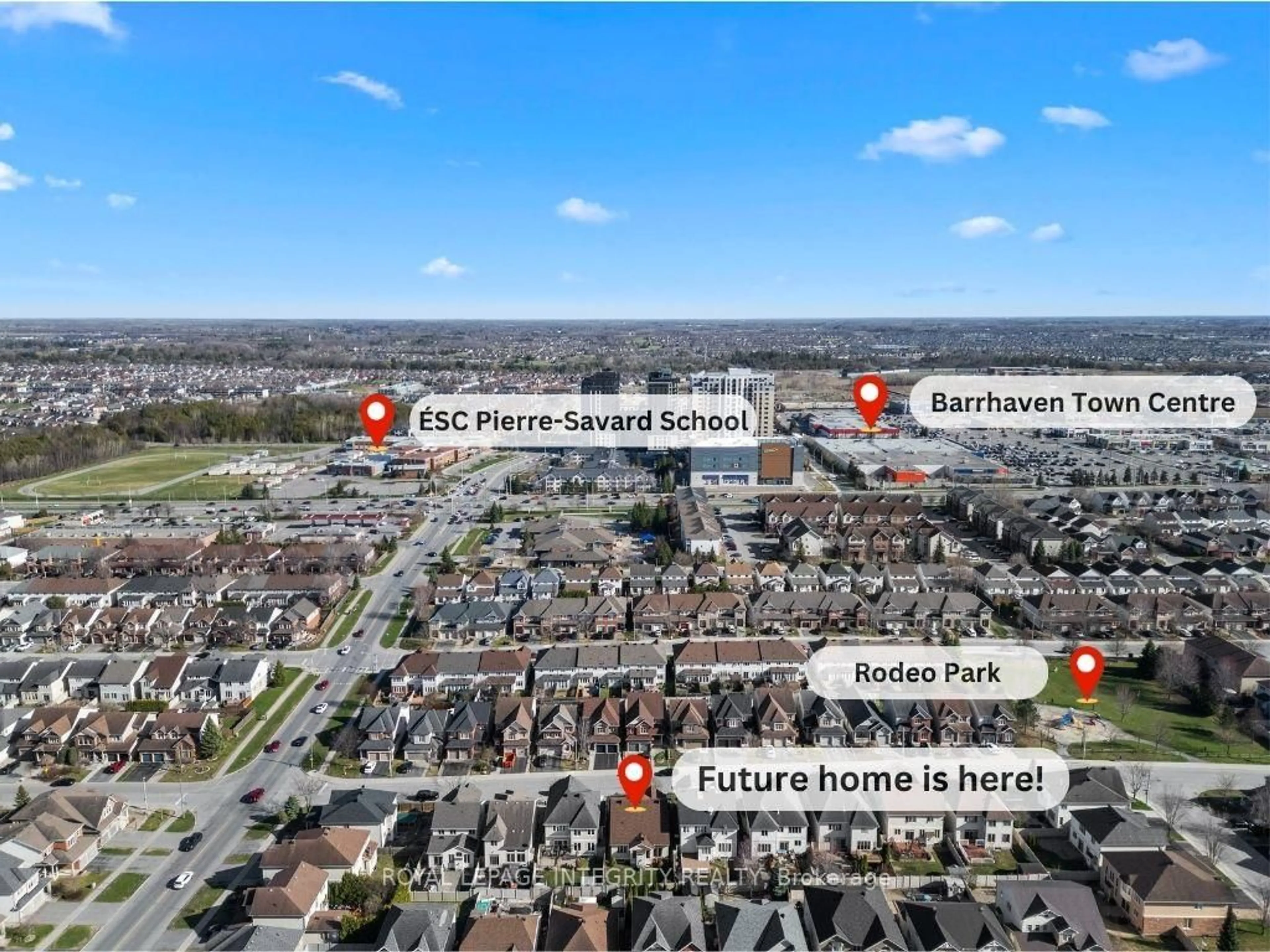 A pic from outside/outdoor area/front of a property/back of a property/a pic from drone, street for 148 Rodeo Dr, Ottawa Ontario K2J 5K7