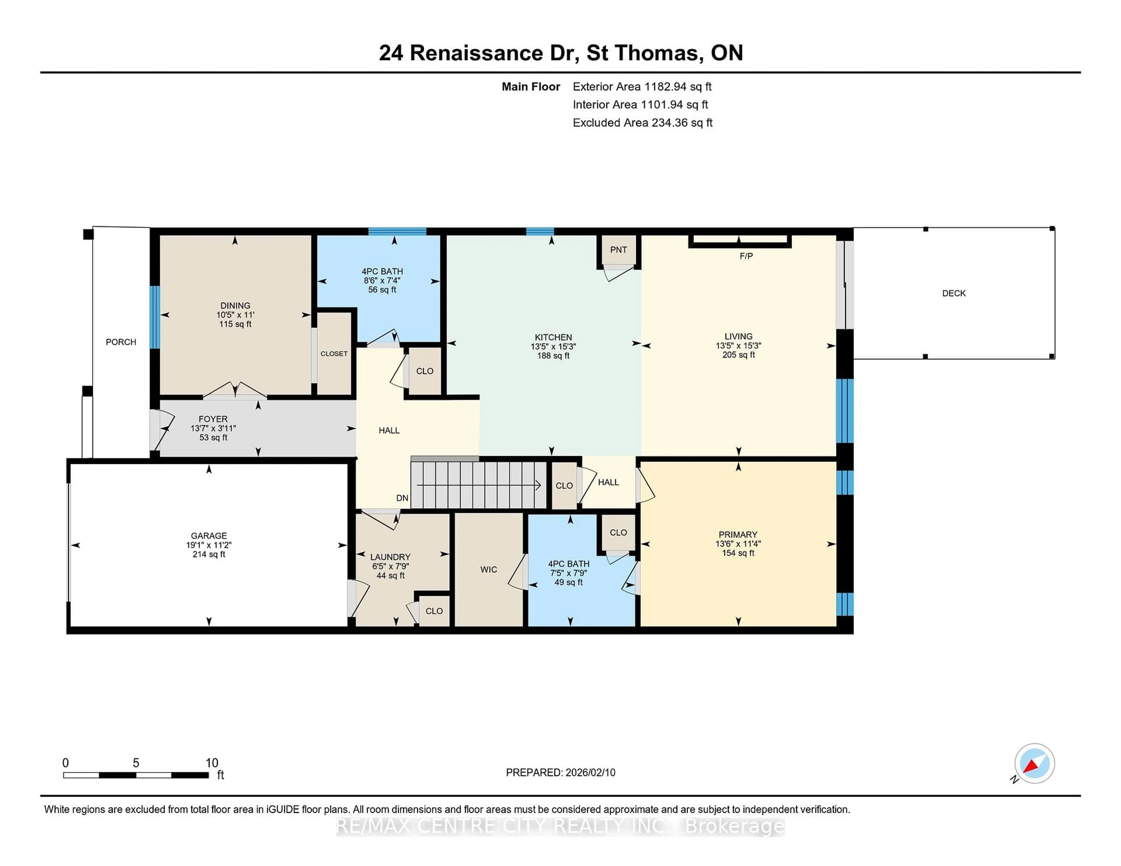 Floor plan for 24 Renaissance Dr, St. Thomas Ontario N5R 0J9