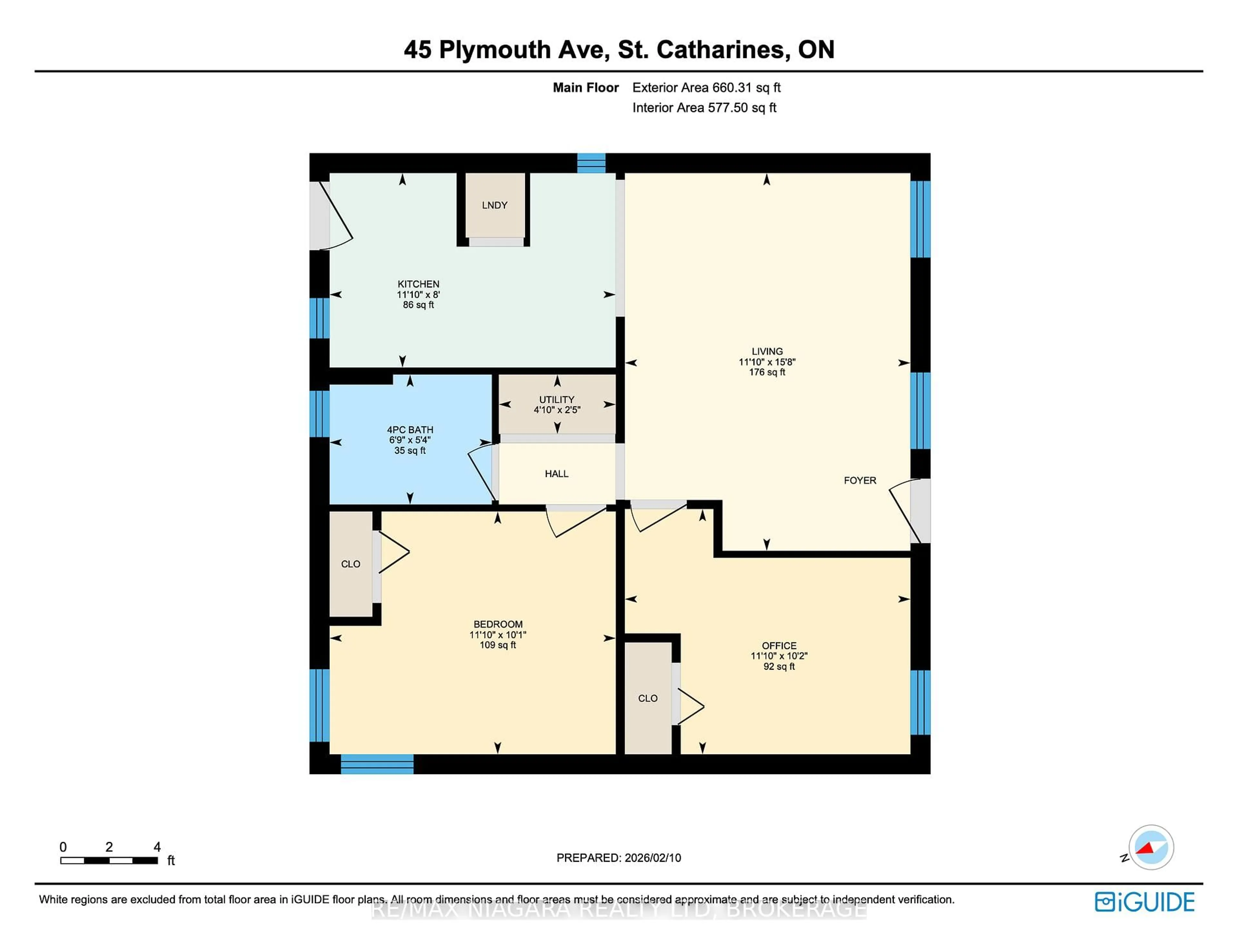 Floor plan for 45 Plymouth Ave, St. Catharines Ontario L2R 2X8