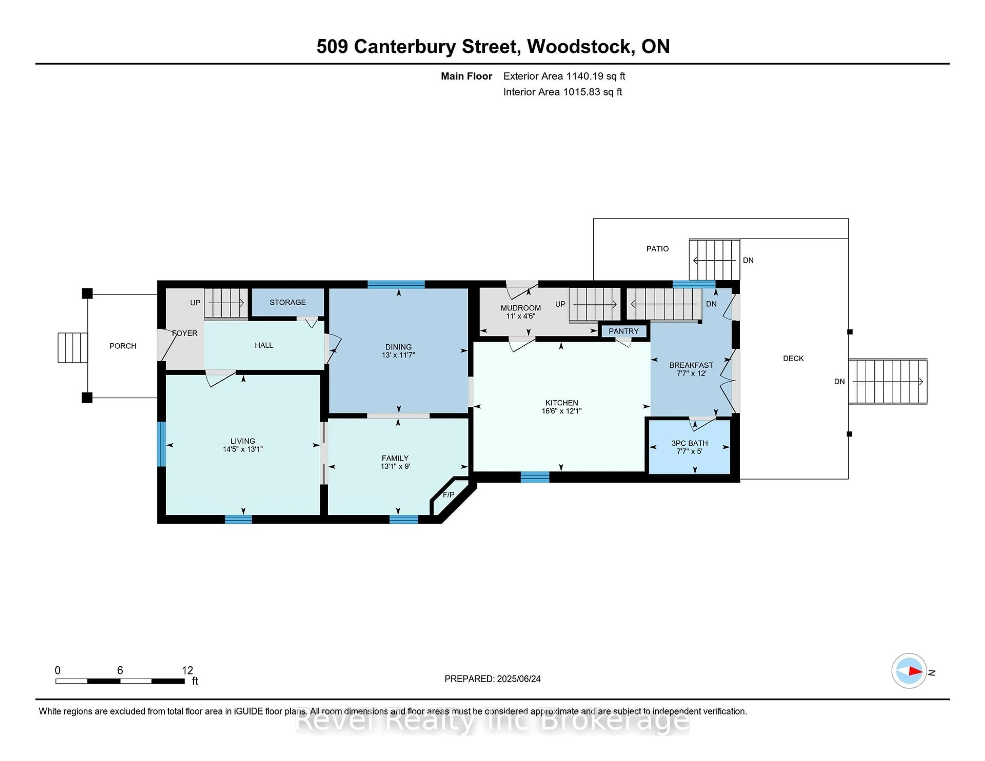 Floor plan for 509 Canterbury St, Woodstock Ontario N4S 4K6