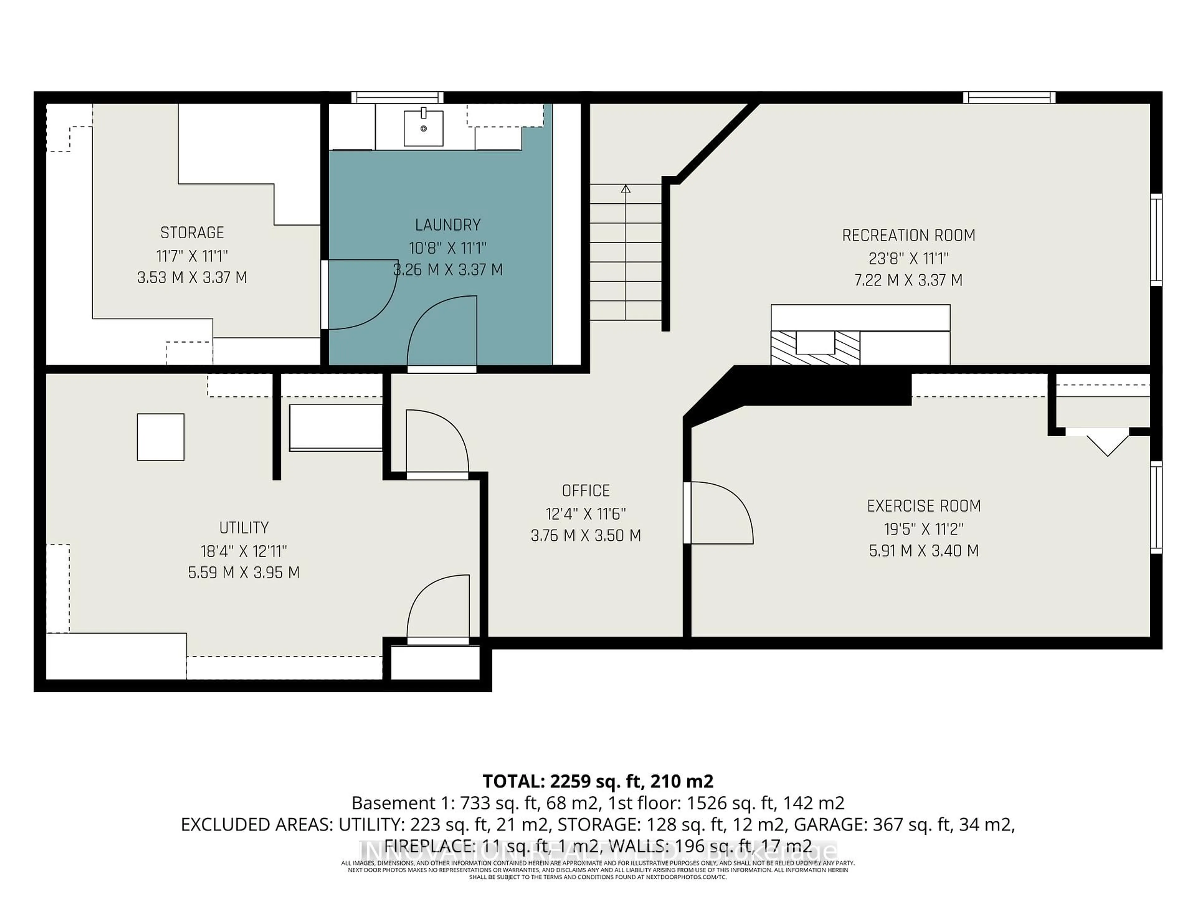Floor plan for 1458 Rhea Pl, Ottawa Ontario K1V 1H1