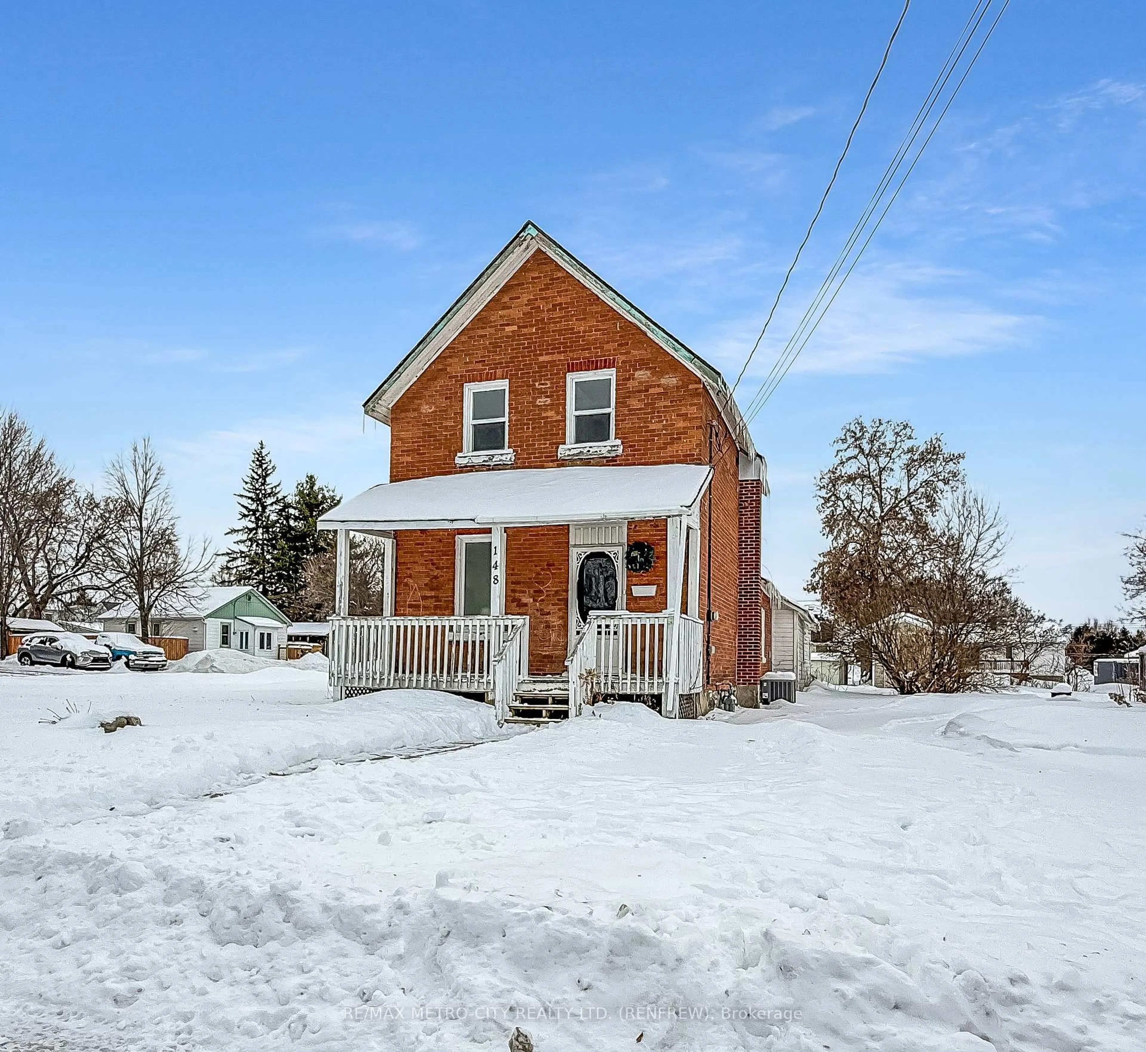 Home with brick exterior material, street for 148 Farewell St, Renfrew Ontario K7V 2H4