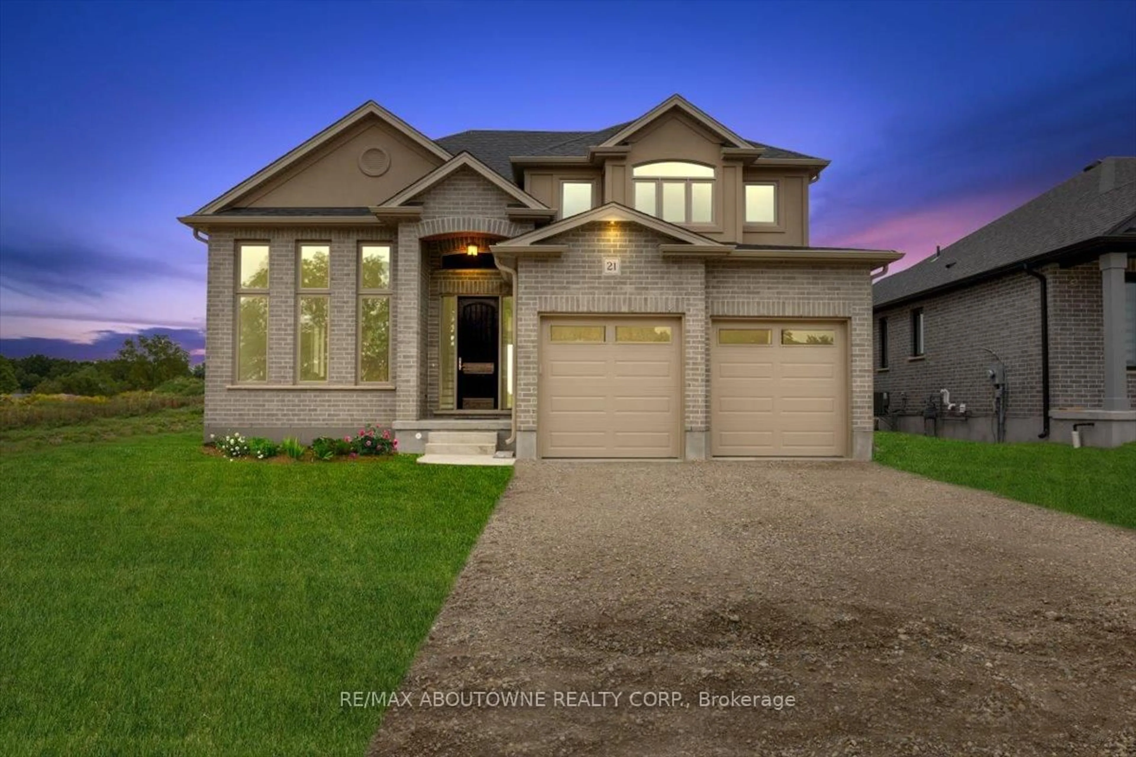 Home with brick exterior material, street for 21 Sycamore Dr, Tillsonburg Ontario N4G 5R9