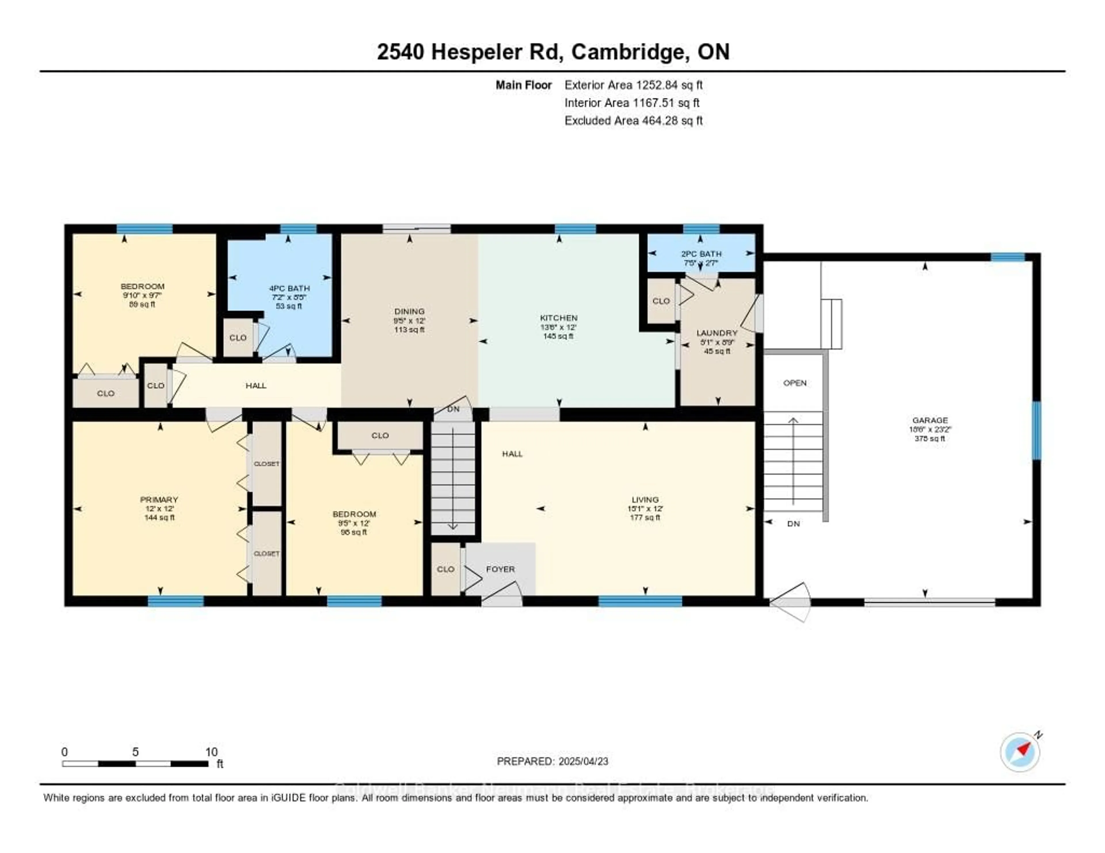 Floor plan for 2540 Hespeler Rd, Cambridge Ontario N3C 2V3