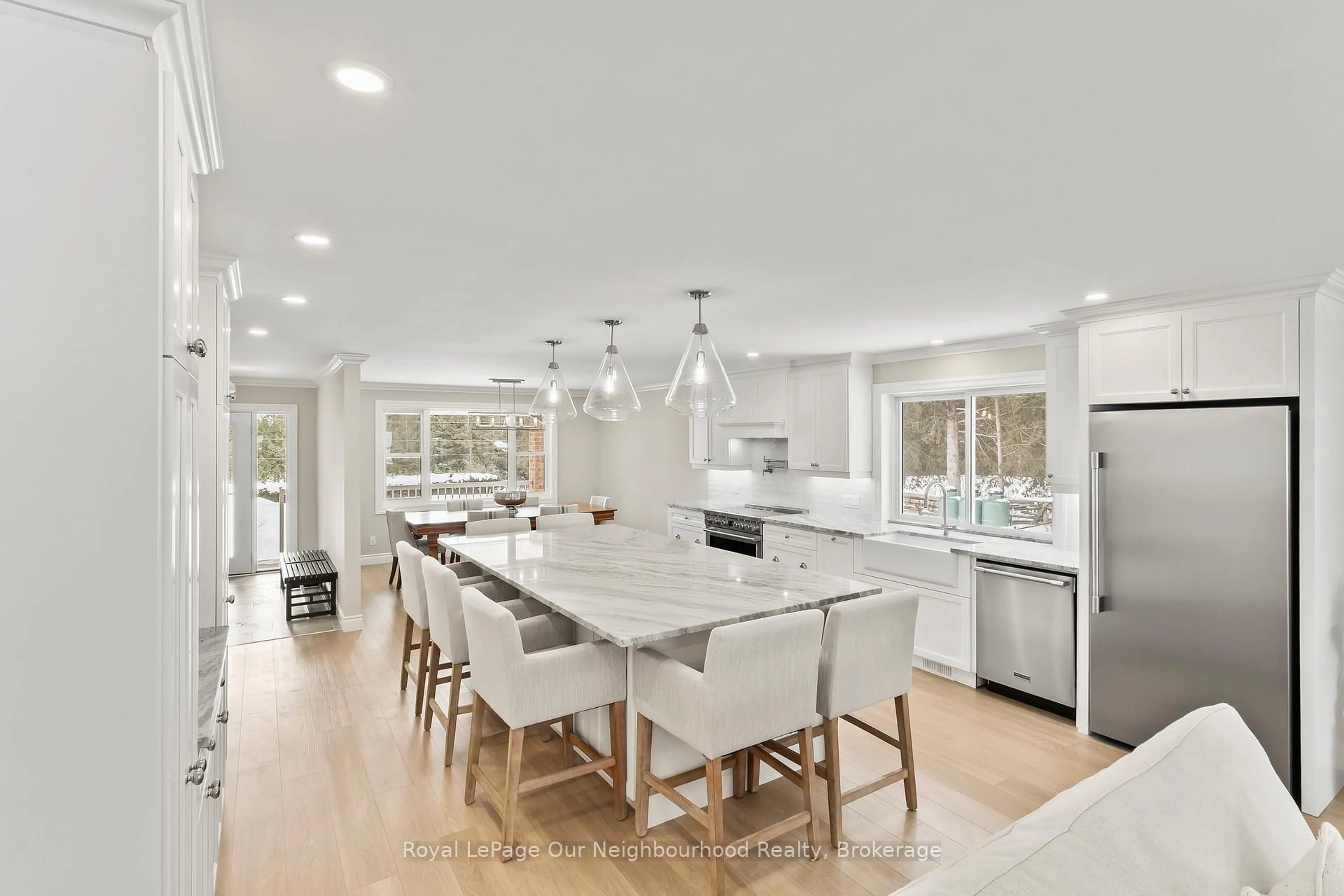 Open concept kitchen, ceramic/tile floor for 771 Traceys Hill Rd, Kawartha Lakes Ontario K0L 2W0