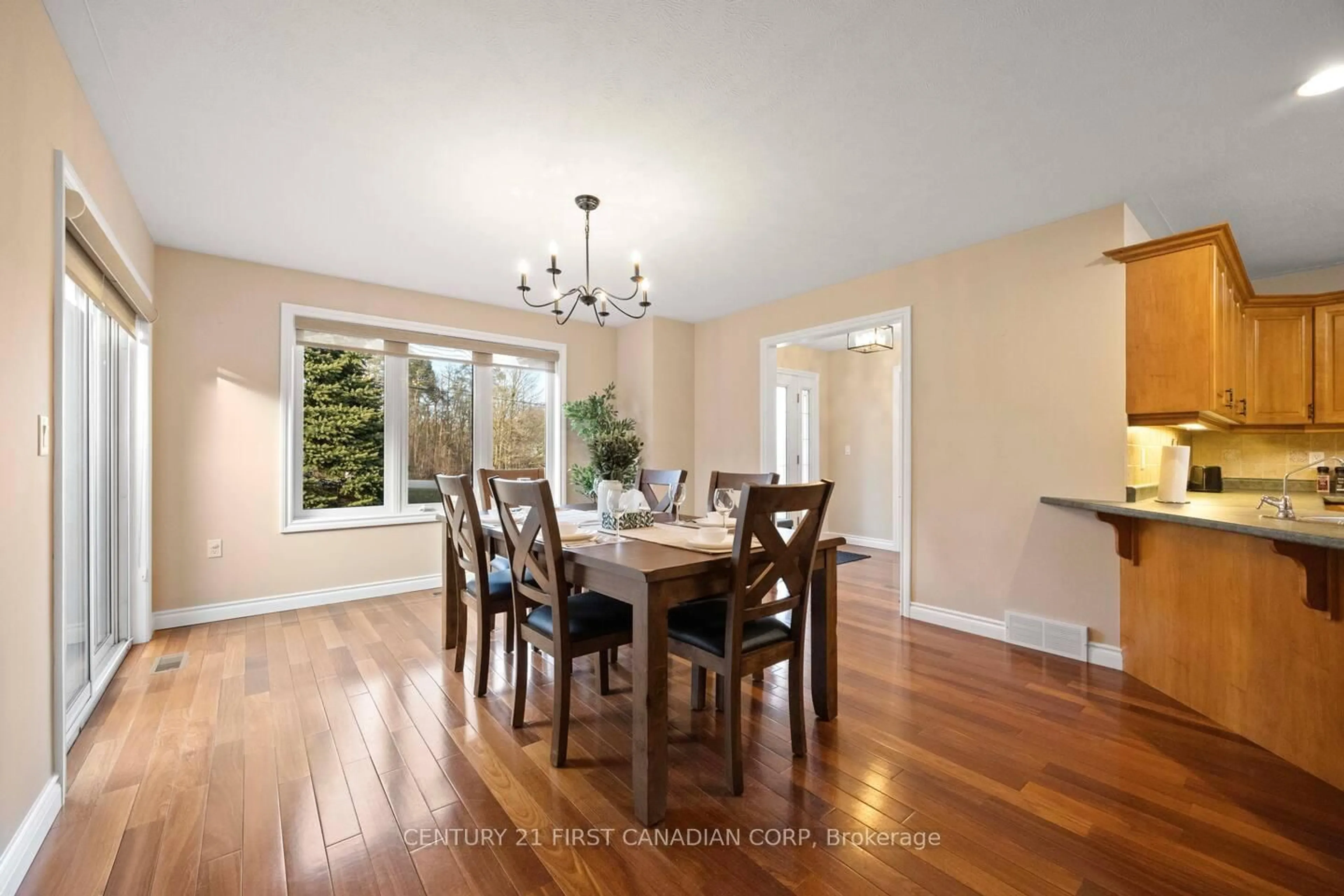 Dining room, wood/laminate floor for 270 McGill Rd, Brant Ontario N0E 1K0