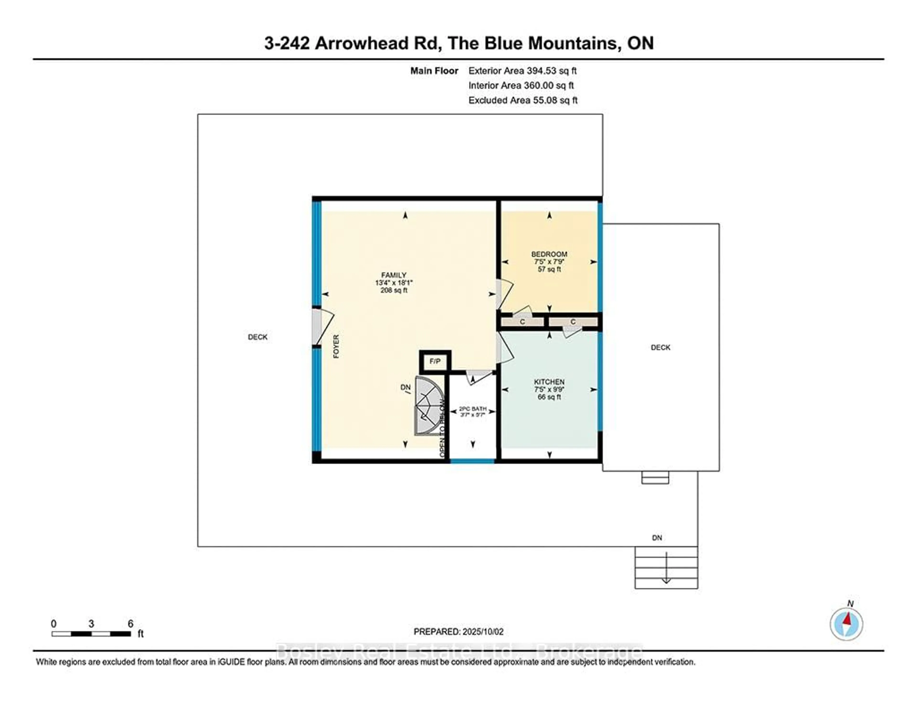 Floor plan for 242 Arrowhead Rd #3, Blue Mountains Ontario L9Y 0S1