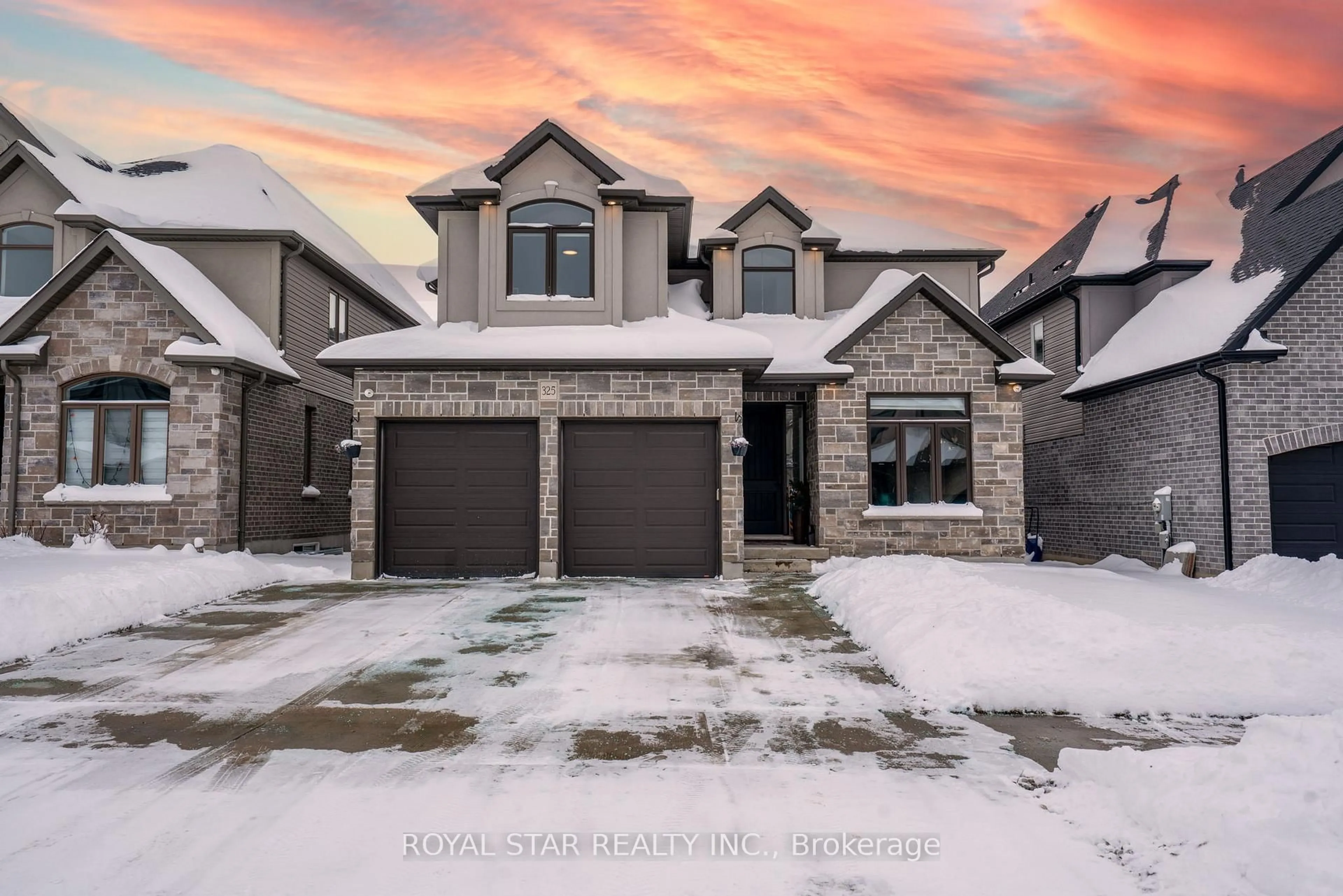 Home with brick exterior material, street for 325 Masters Dr, Woodstock Ontario N4T 0L2