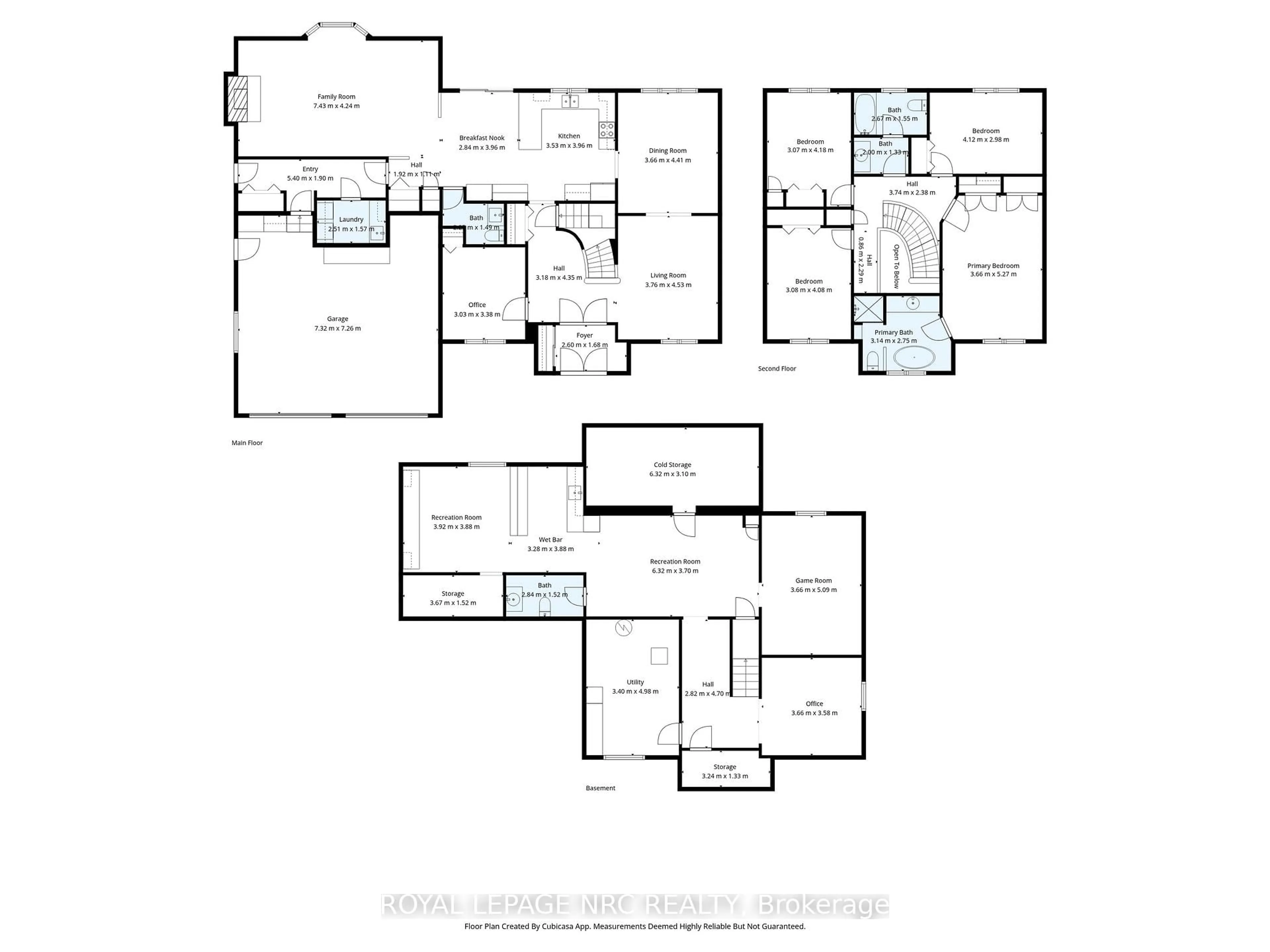 Floor plan for 57 Elena Crt, Hamilton Ontario L9C 7P7