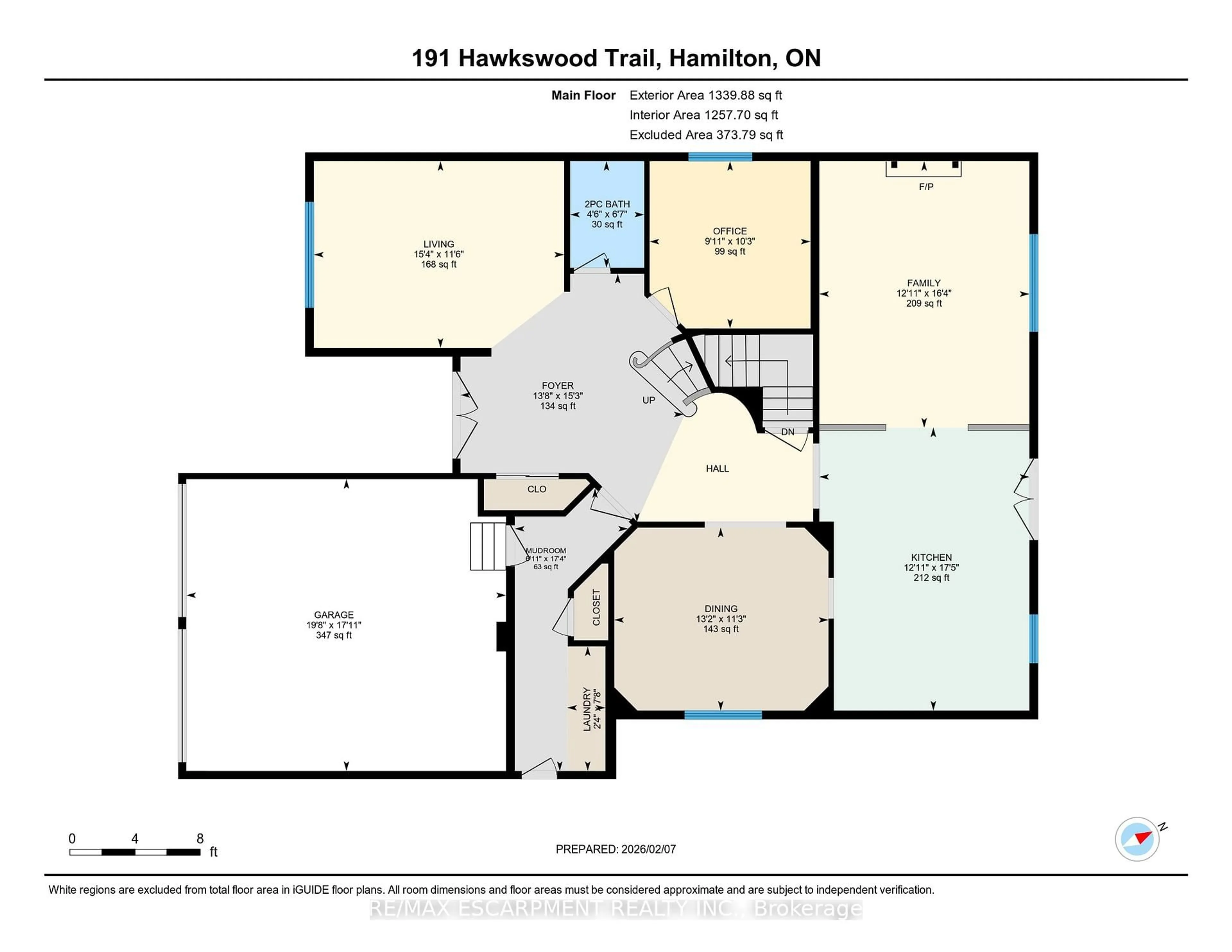 Floor plan for 191 Hawkswood Tr, Hamilton Ontario L9B 2T1