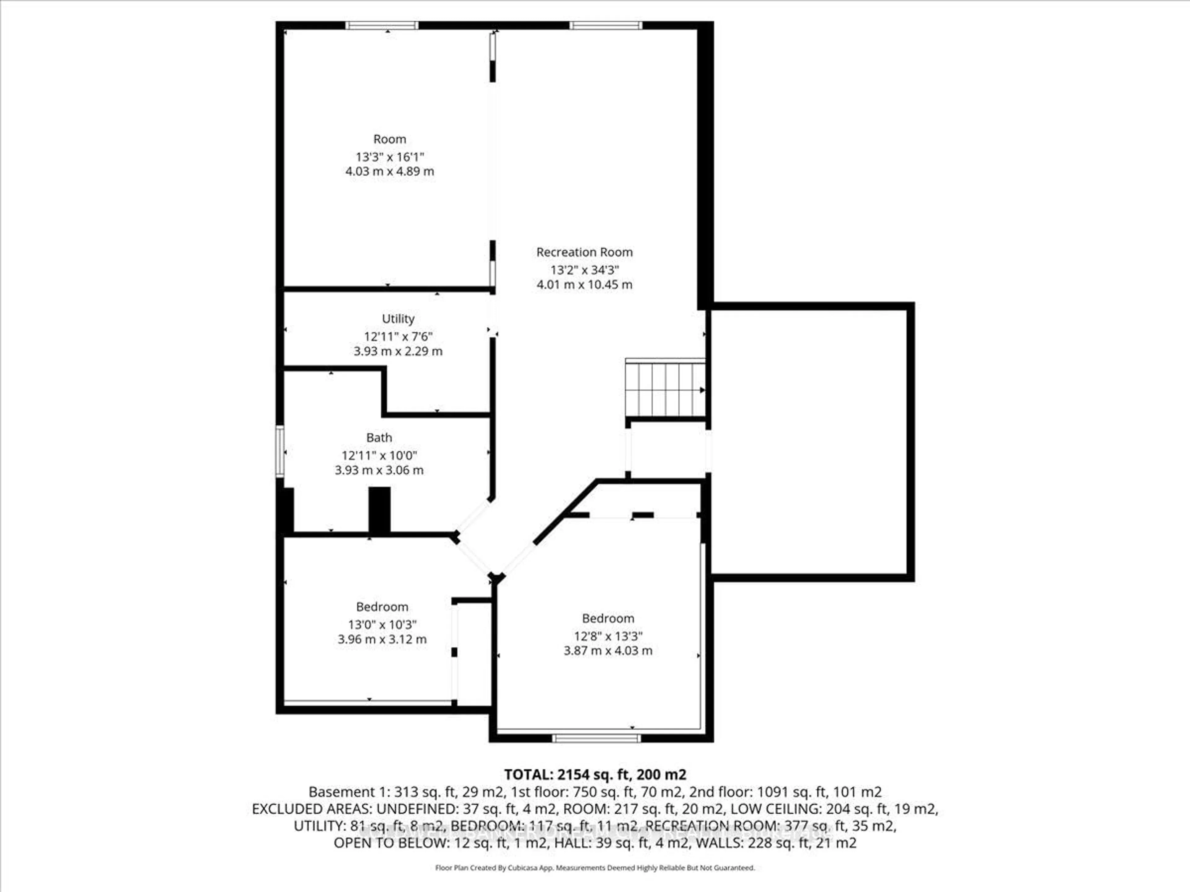 Floor plan for 483 Old Wooler Rd, Brighton Ontario K0K 1R0
