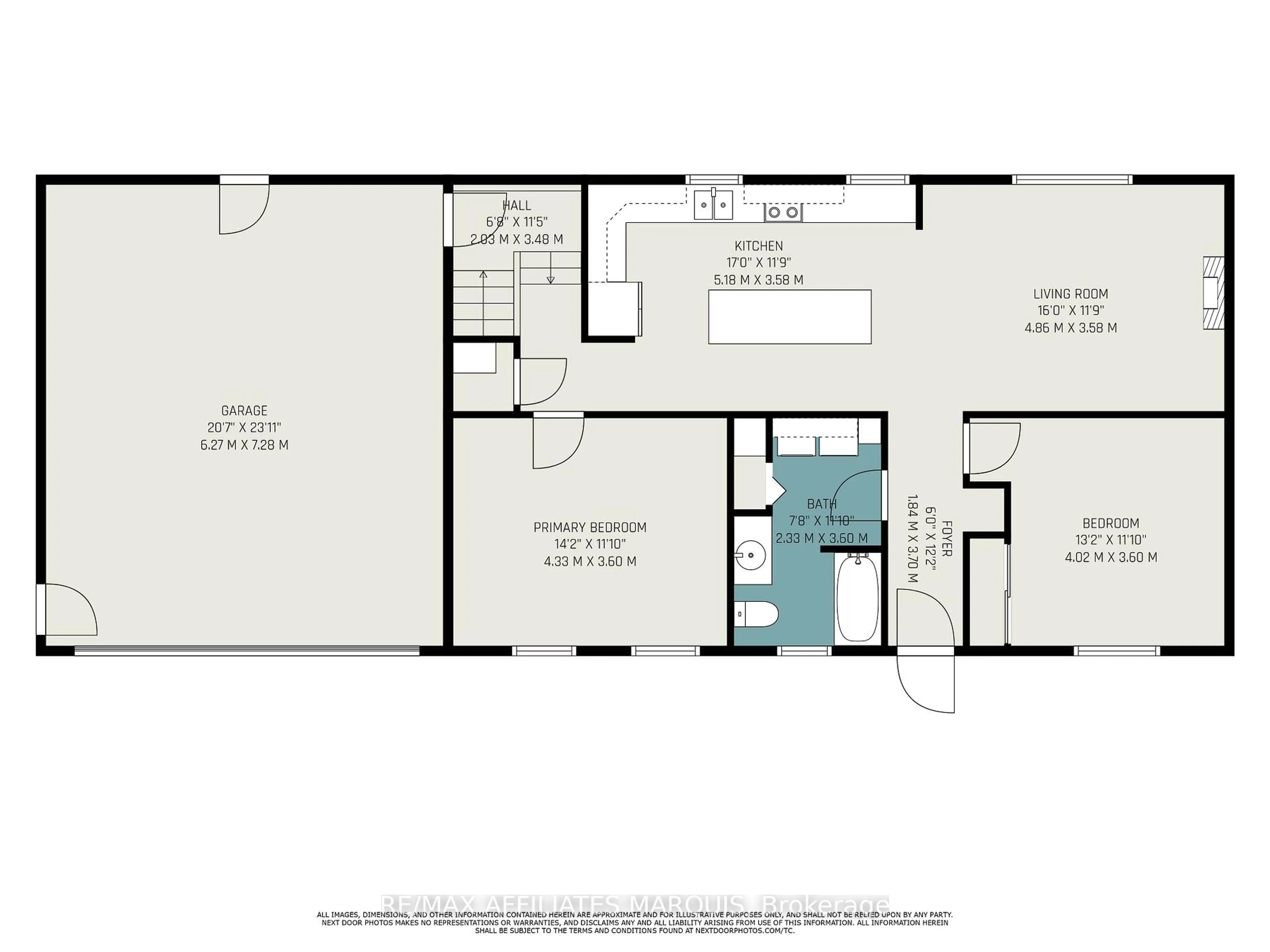 Floor plan for 47 Gladstone Ave, Smiths Falls Ontario K7A 1R8
