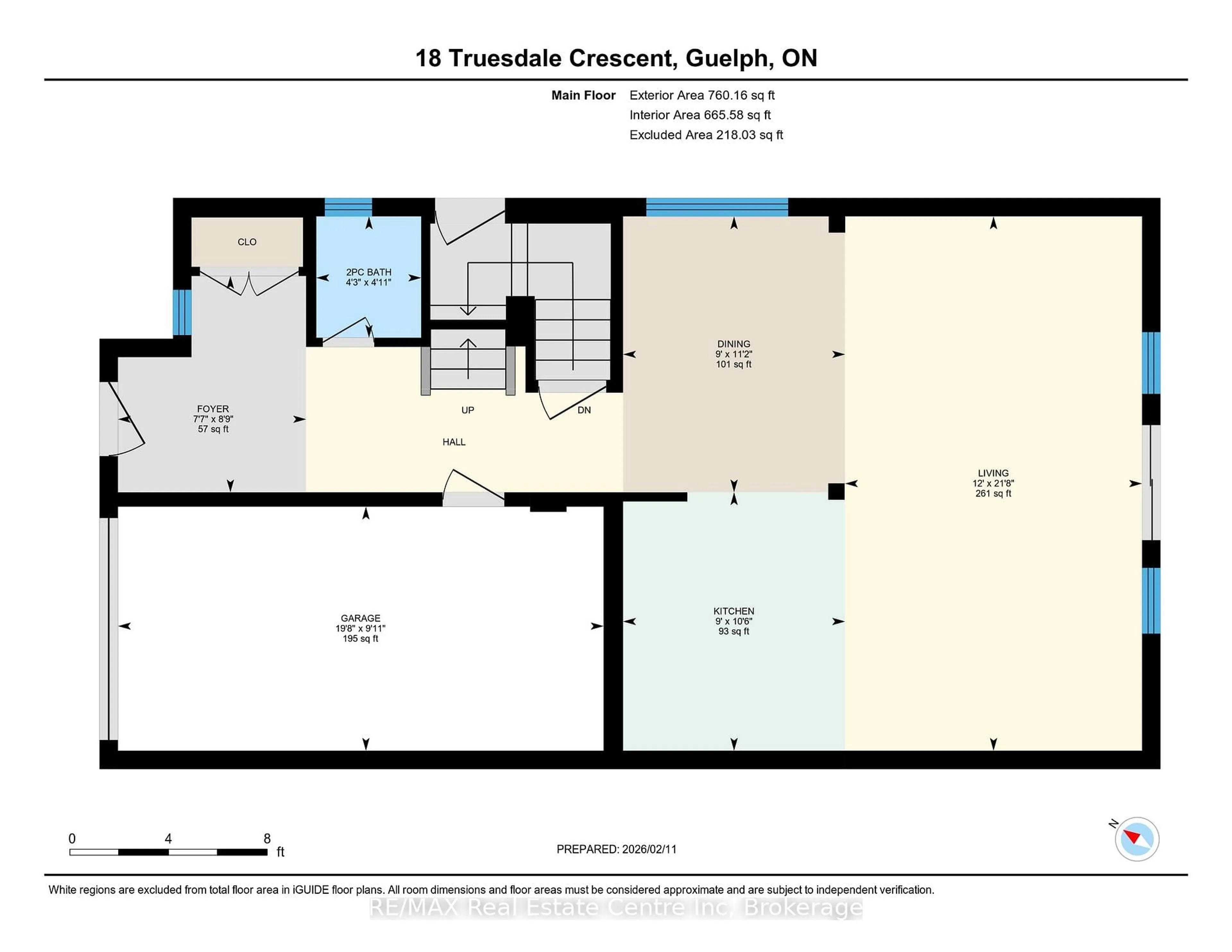 Floor plan for 18 Truesdale Cres, Guelph Ontario N1G 5H4