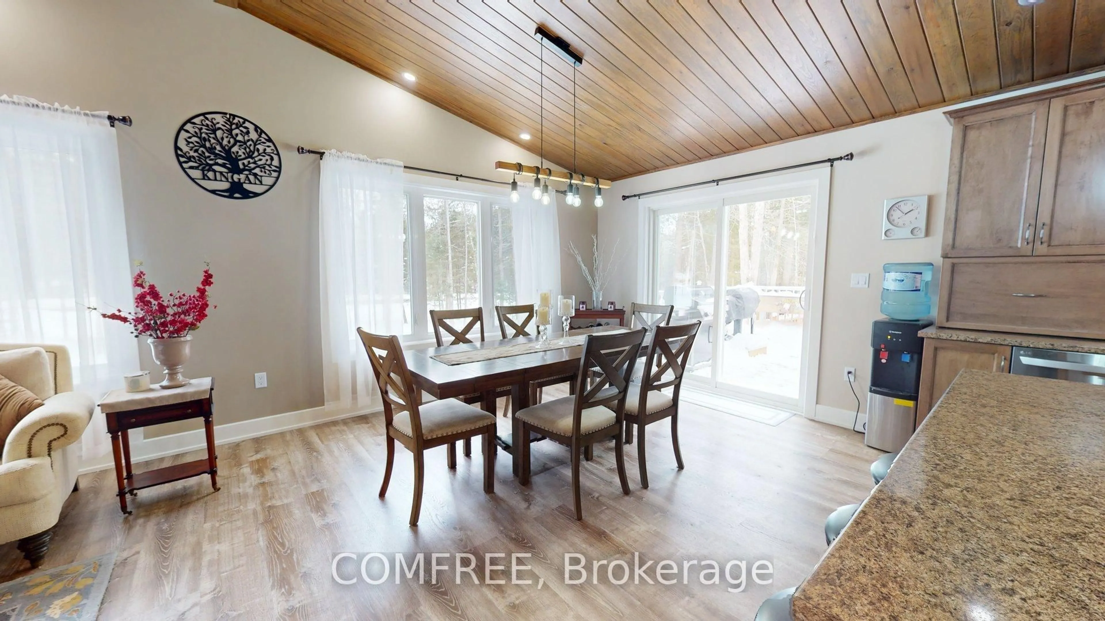 Dining room, wood/laminate floor for 939 Burnstown Rd, White Lake Ontario K0A 3L0