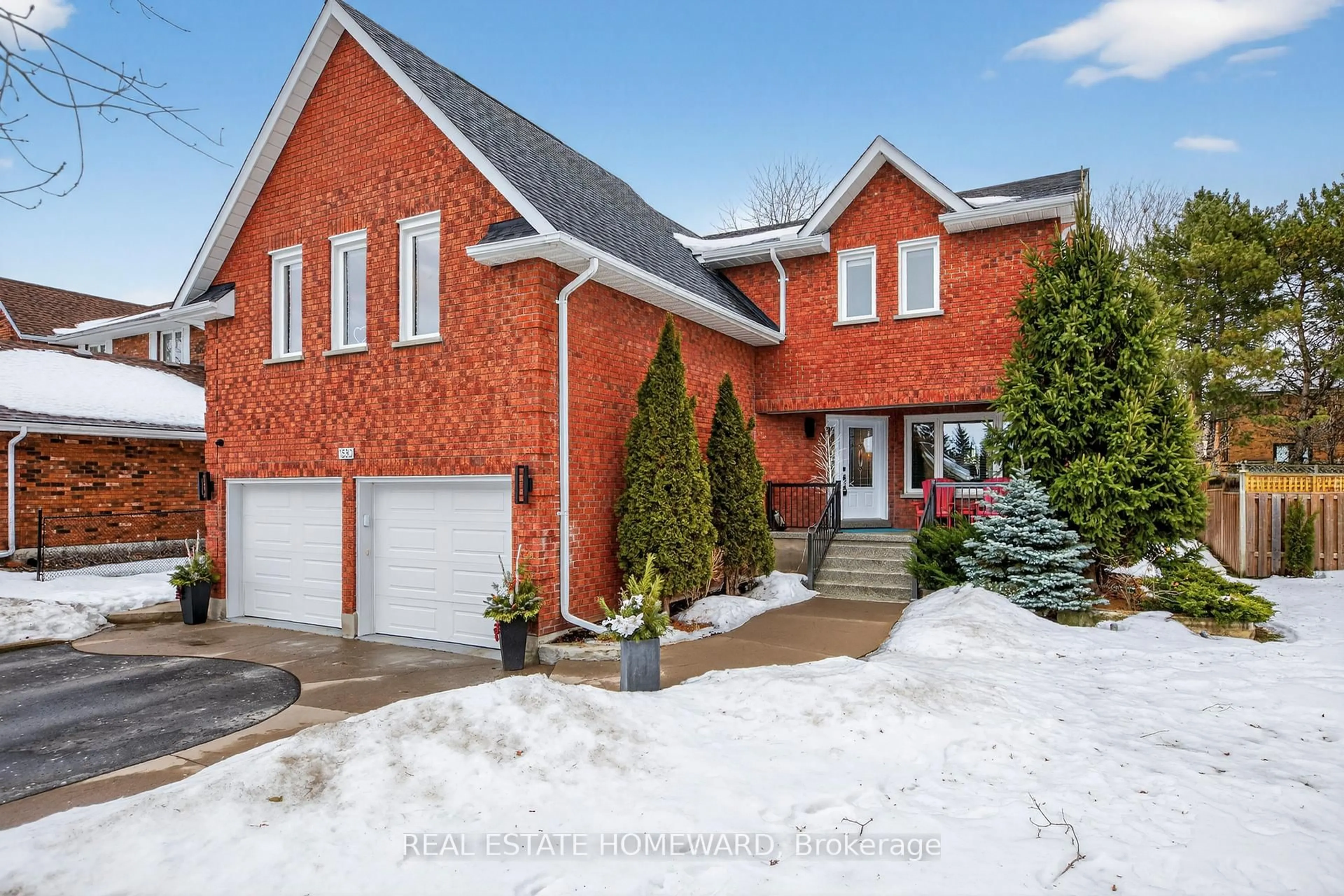 Home with brick exterior material, street for 1530 Scollard Cres, Peterborough Ontario K9H 7L1