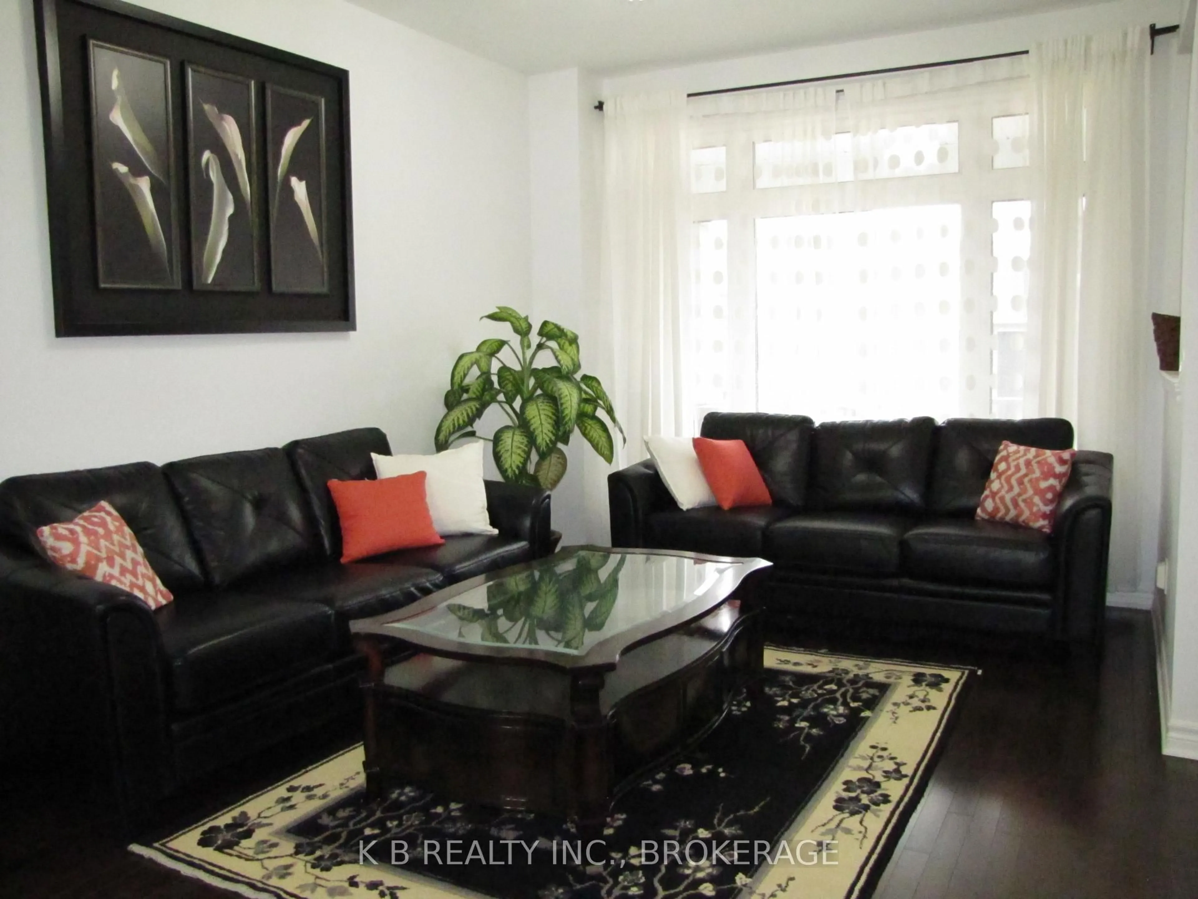 Living room with furniture, wood/laminate floor for 612 Halloway Dr, Kingston Ontario K7K 0H4