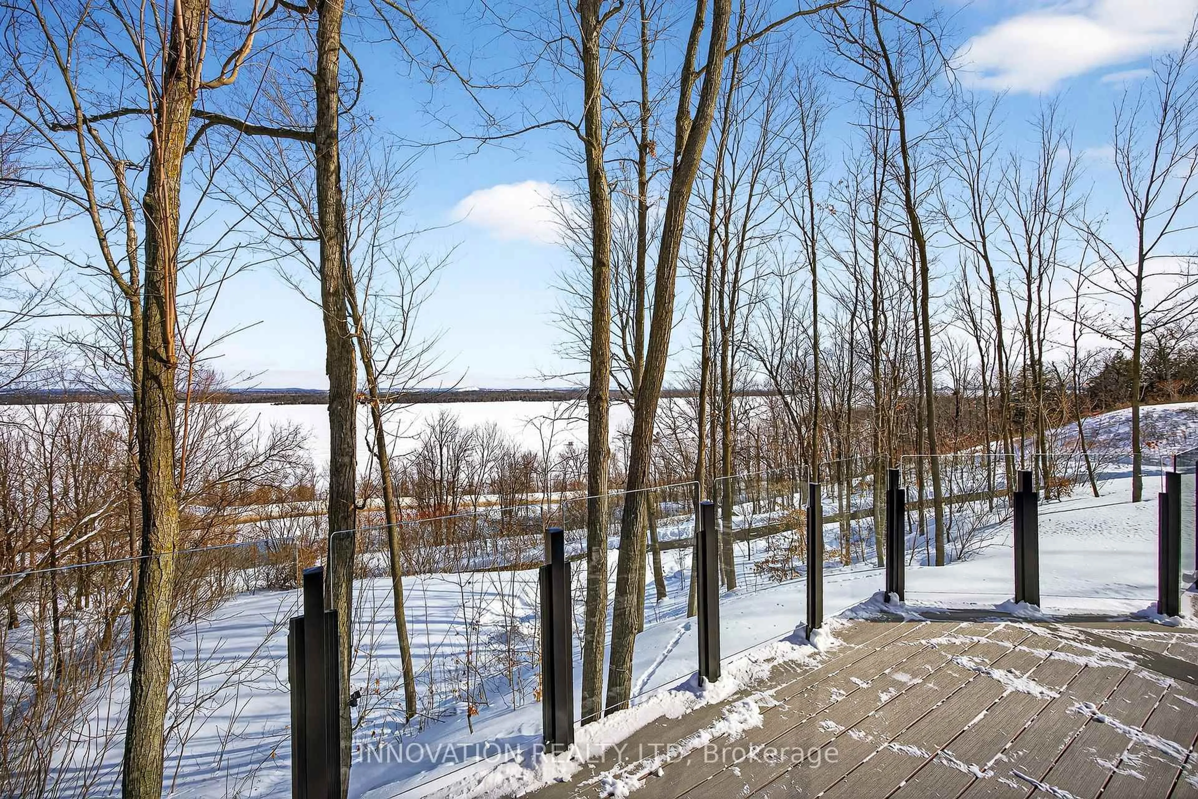 Patio, forest/trees view for 731 Usborne St, Braeside Ontario K0A 1G0