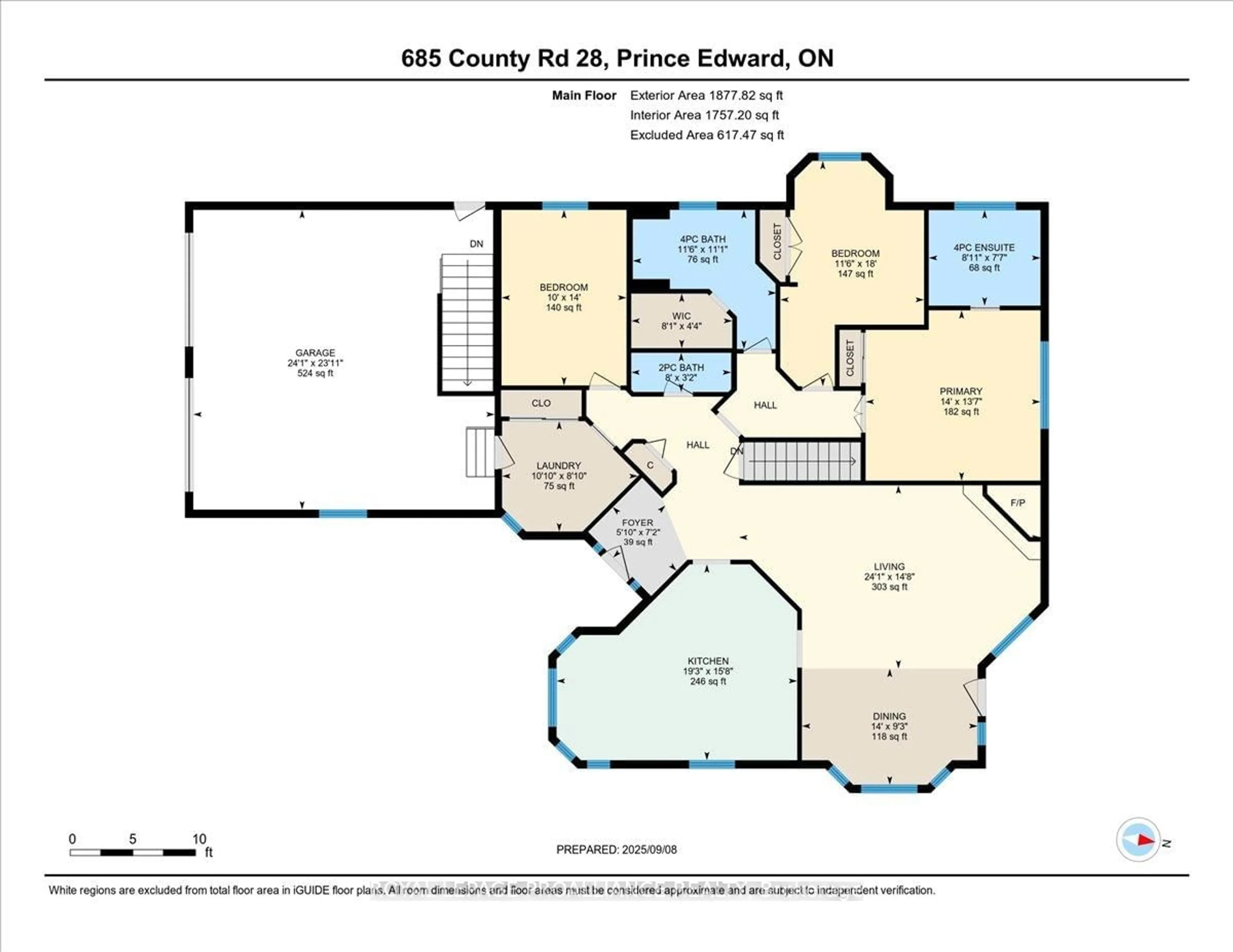 Floor plan for 685 County Road 28, Prince Edward County Ontario K8N 4Z7