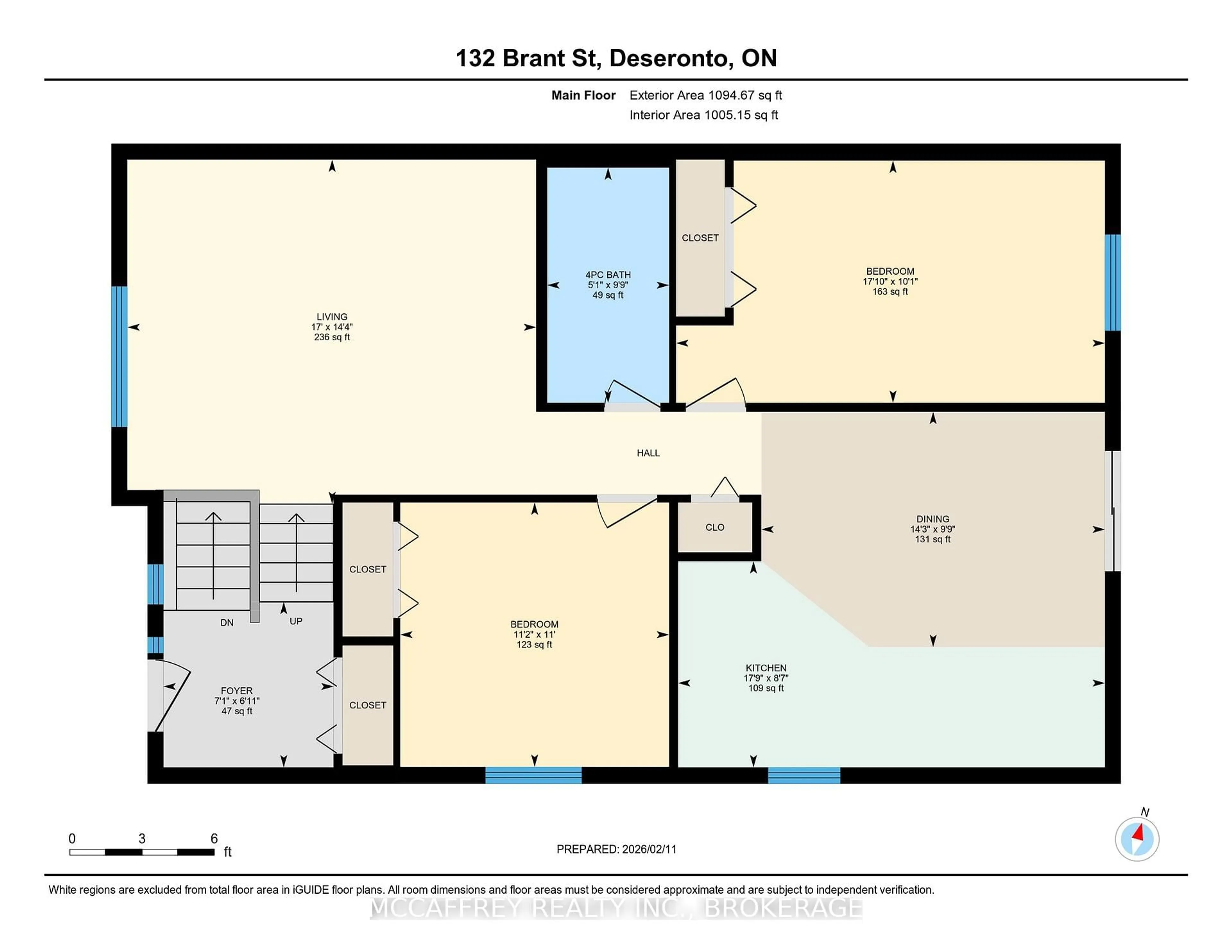 Floor plan for 132 Brant St, Deseronto Ontario K0K 1X0