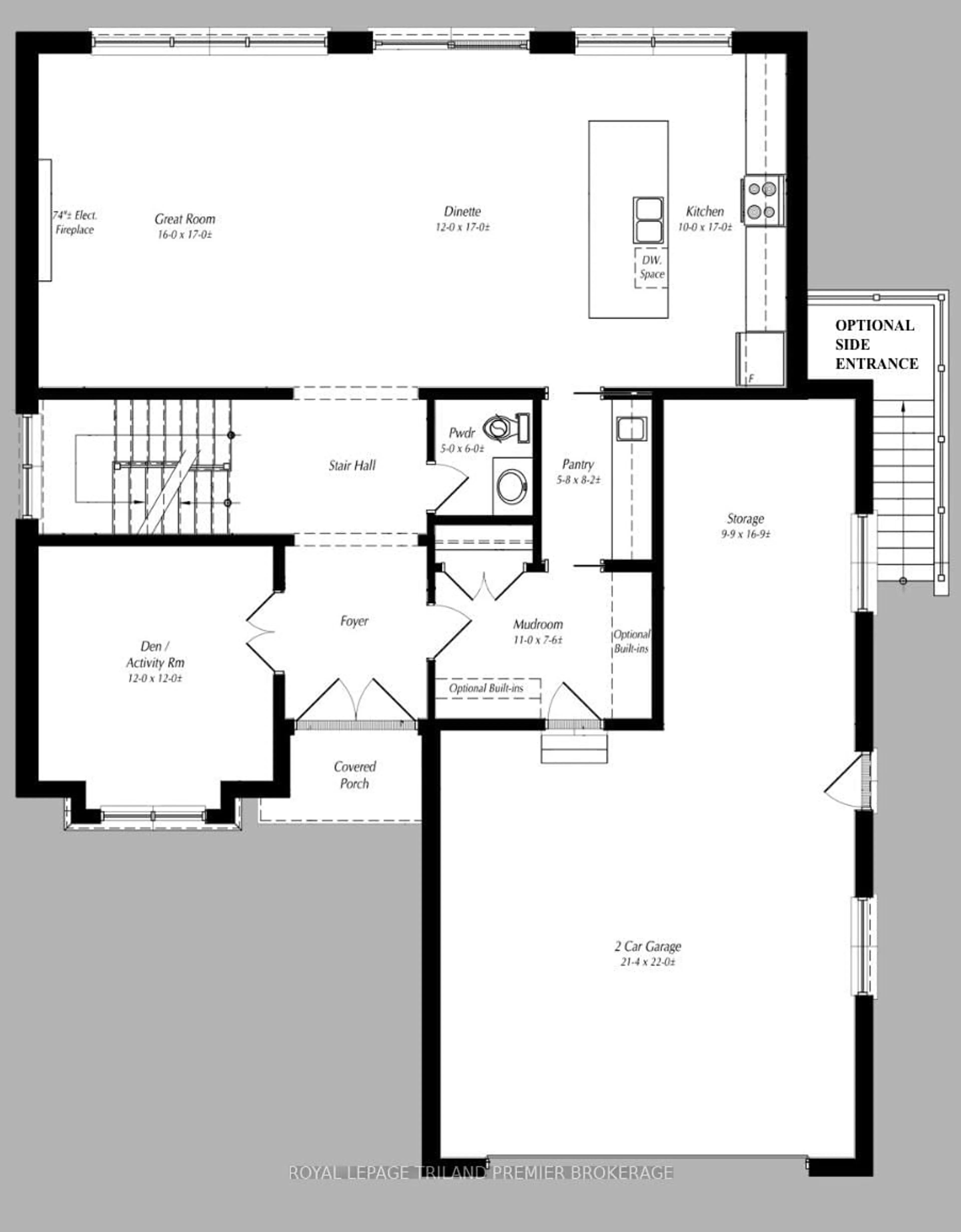Floor plan for 108 Dearing Dr, South Huron Ontario N0M 1T0