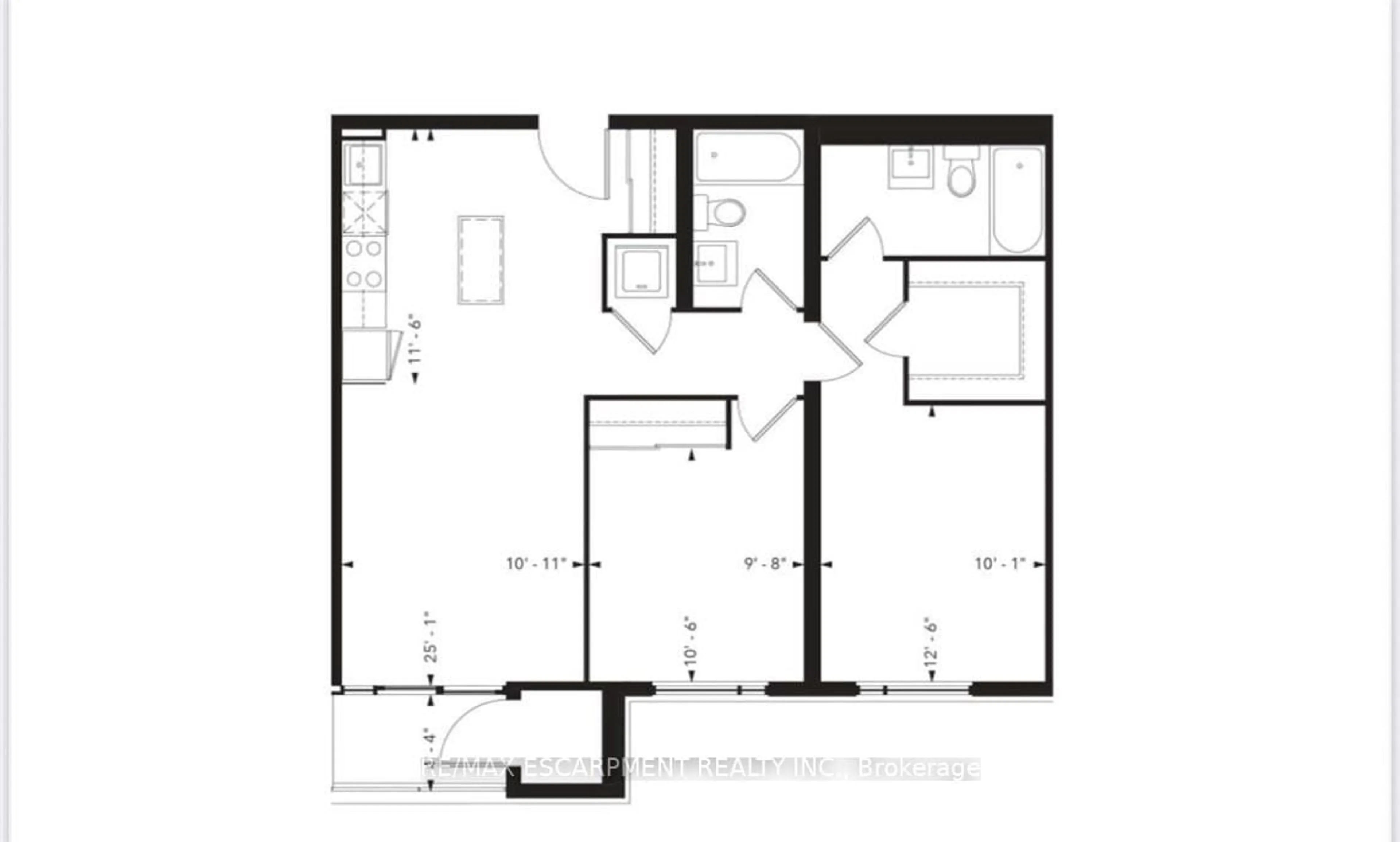 Floor plan for 50 Herrick Ave #231, St. Catharines Ontario L2P 0B8