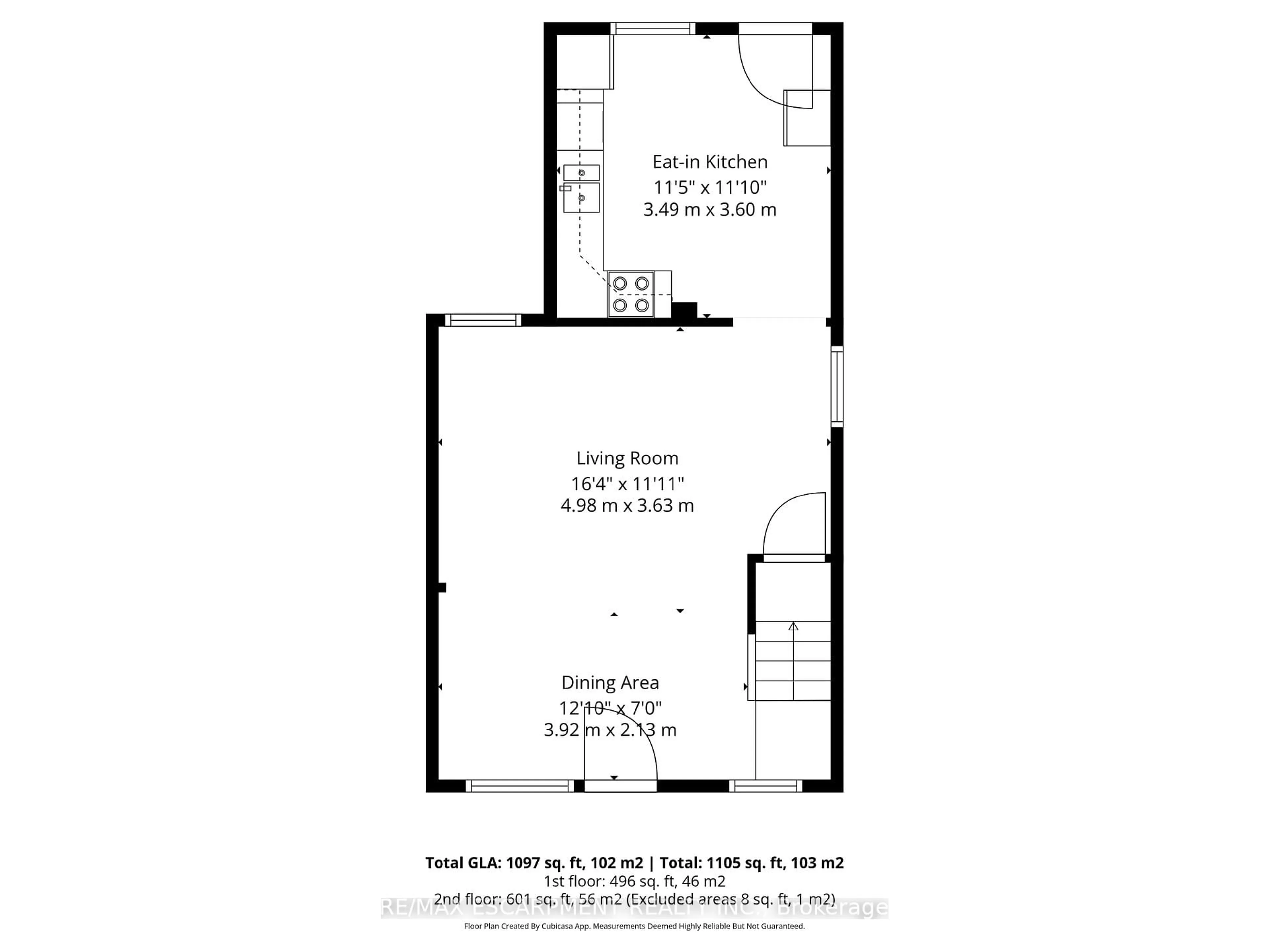 Floor plan for 14 Newlands Ave, Hamilton Ontario L8H 2T5