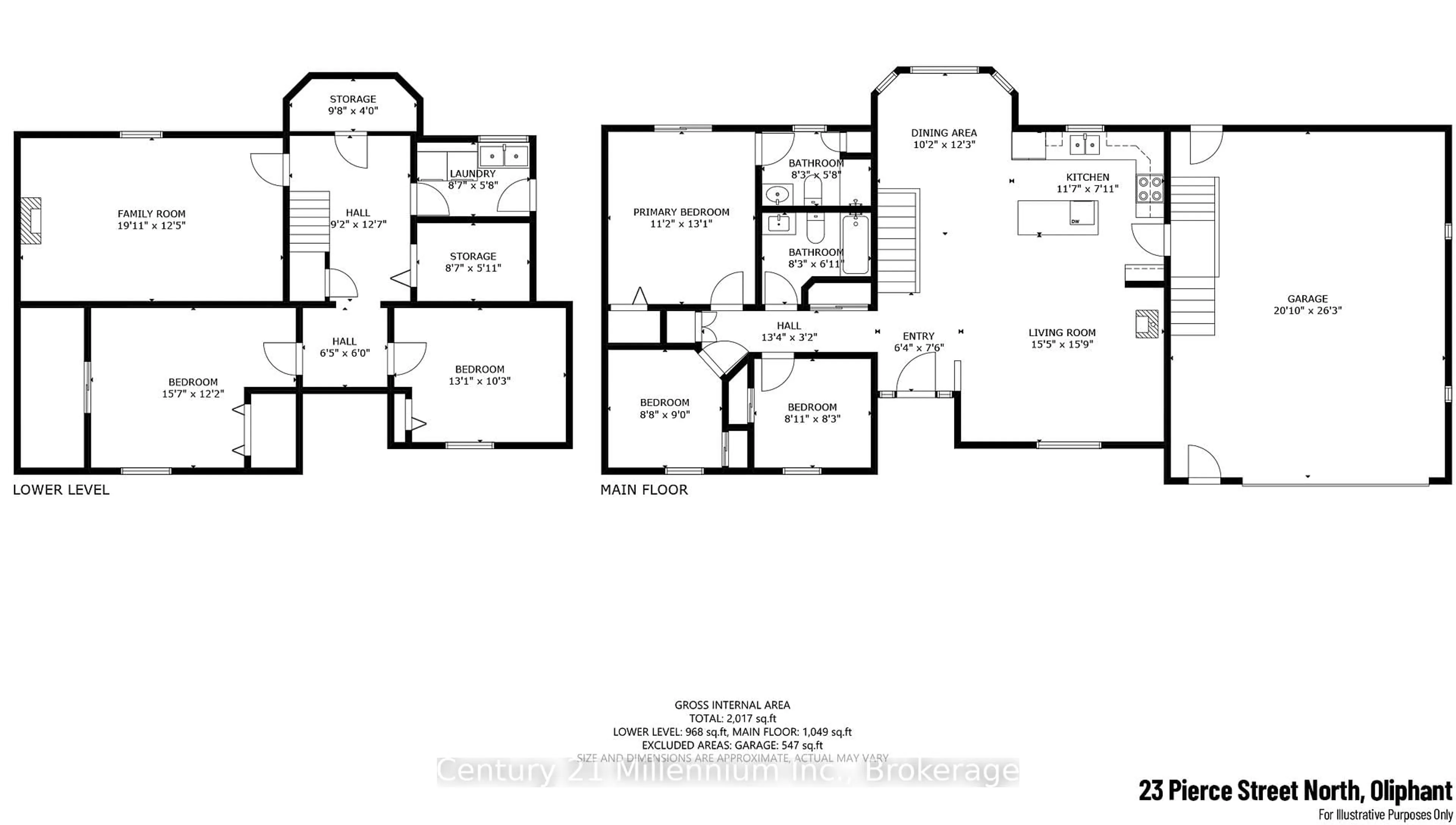 Floor plan for 23 Pierce St, South Bruce Peninsula Ontario N0H 2T0