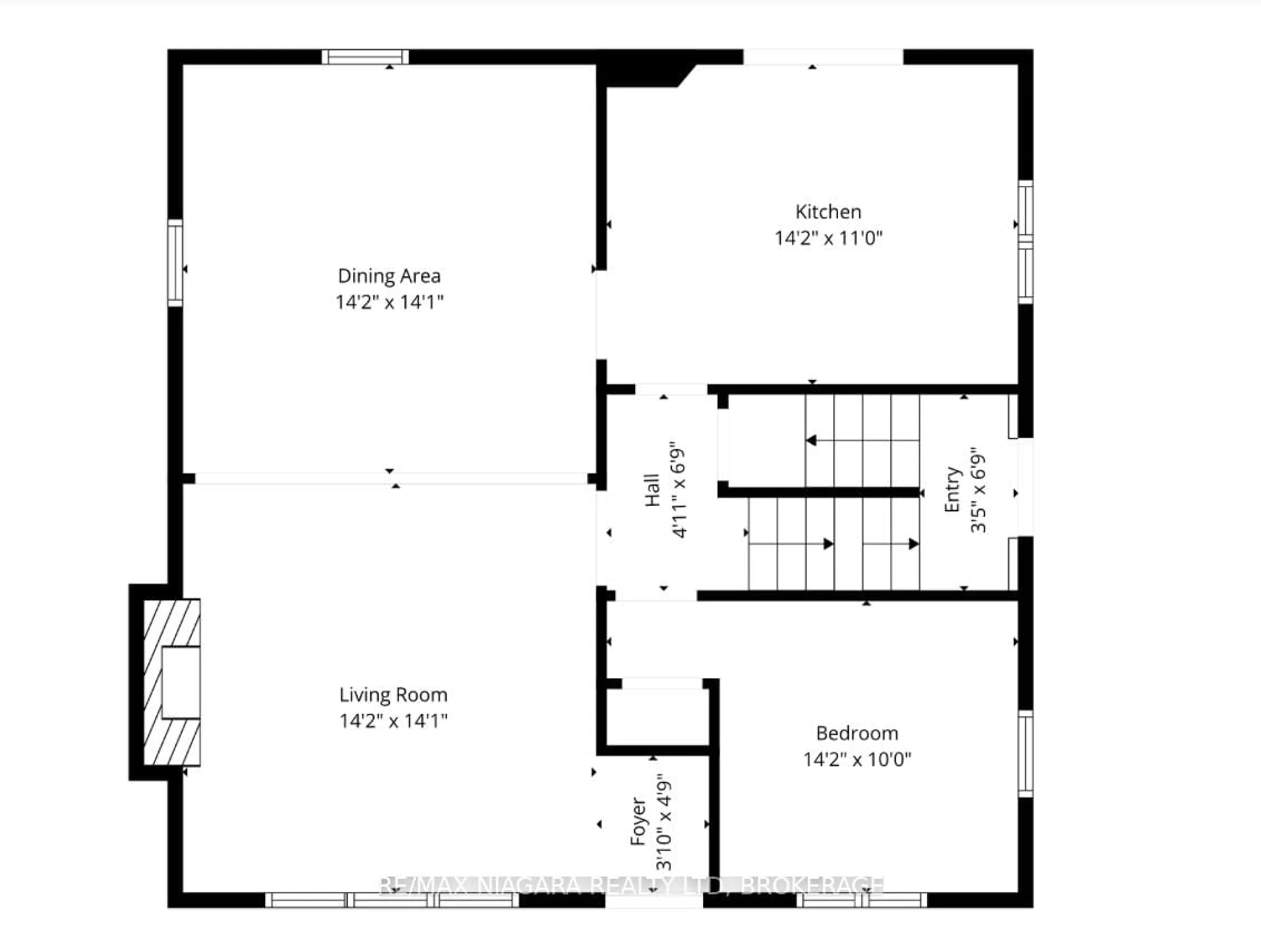 Floor plan for 401 Fielden Ave, Port Colborne Ontario L3K 4T9