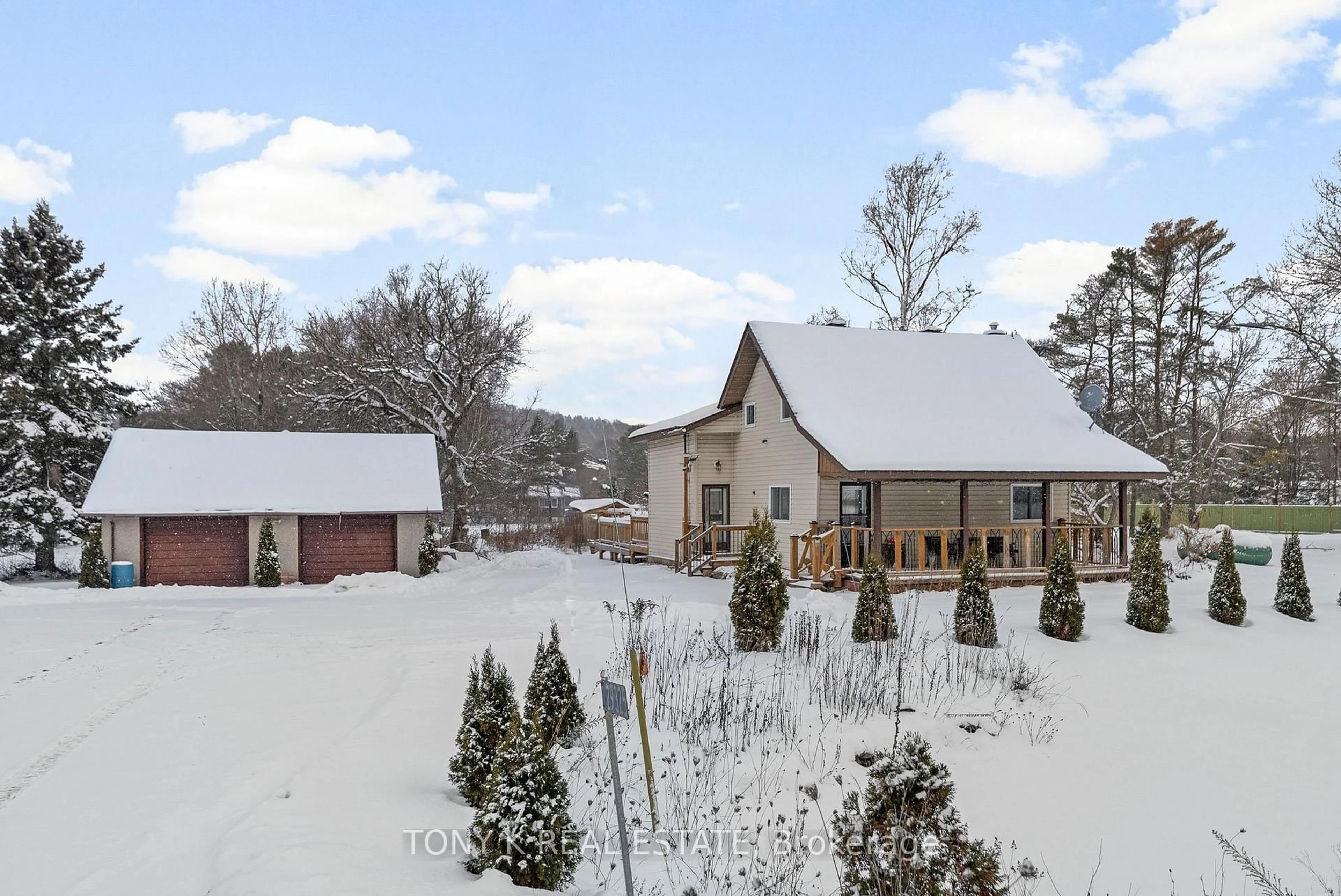 A pic from outside/outdoor area/front of a property/back of a property/a pic from drone, mountain view for 29325 Highway 28, Bancroft Ontario K0L 1C0