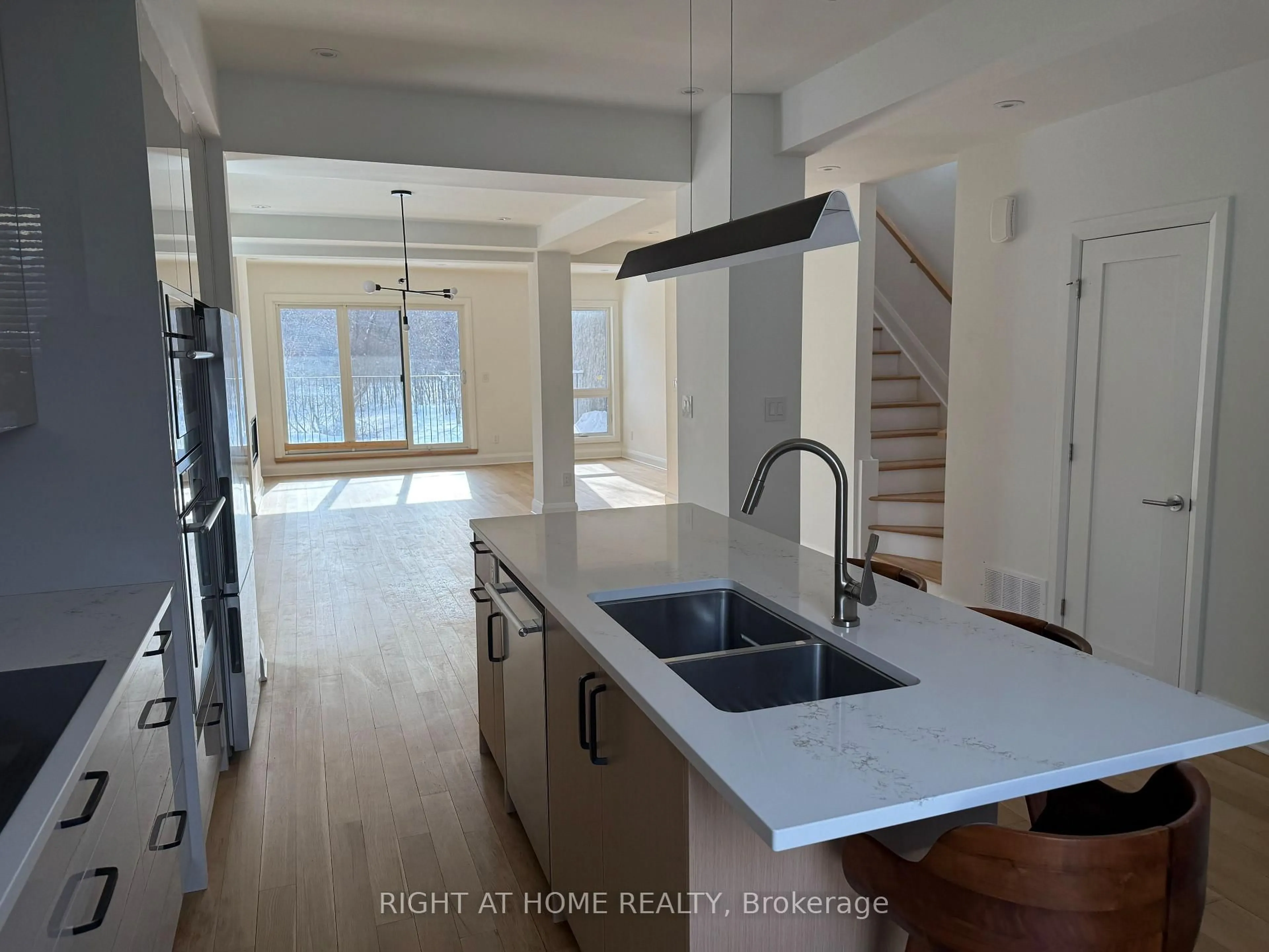 Open concept kitchen, ceramic/tile floor for 221 Crichton St, Ottawa Ontario K1M 1W3